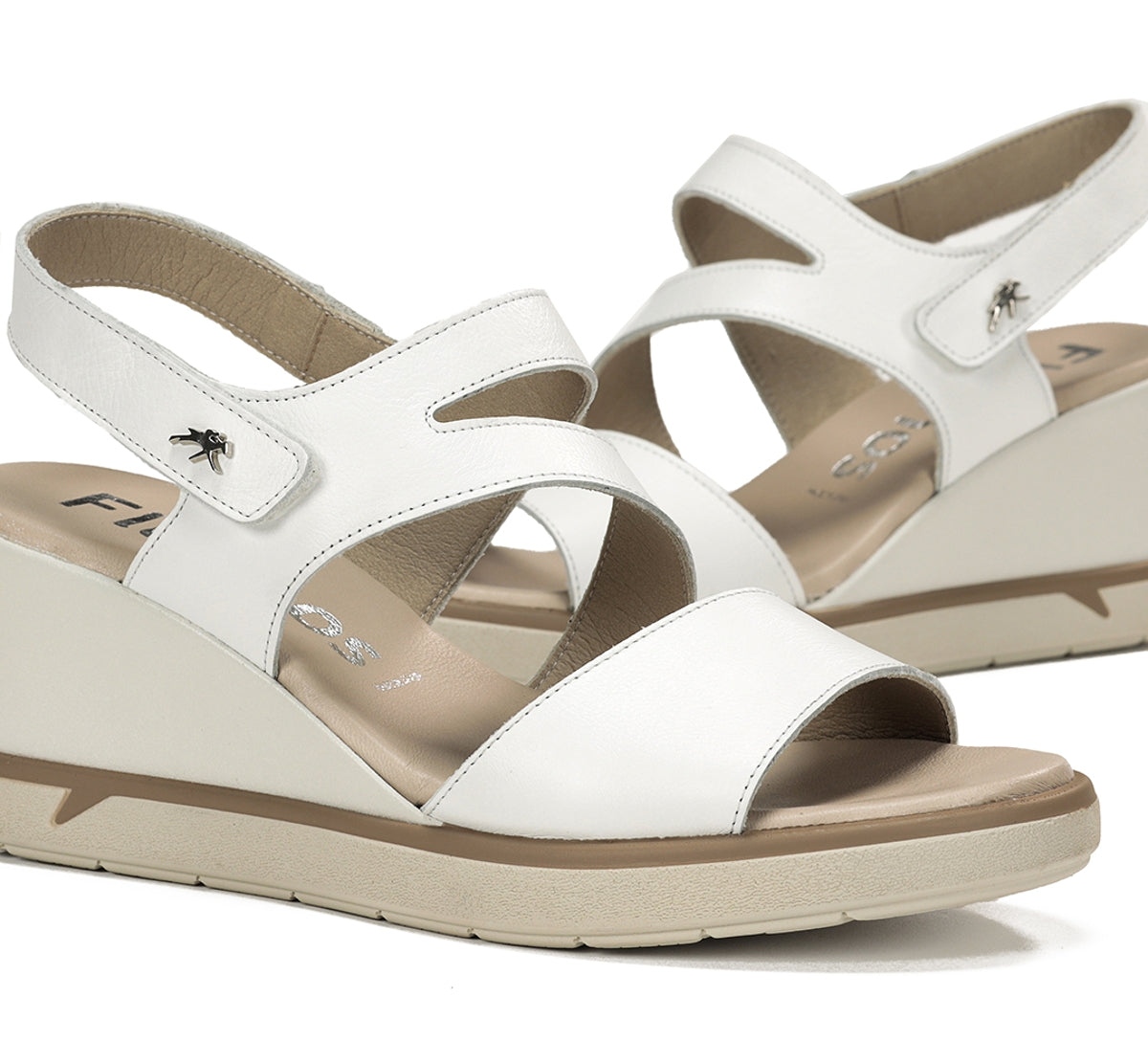 Fluchos Smash F1973 sandale compensée blanche femme