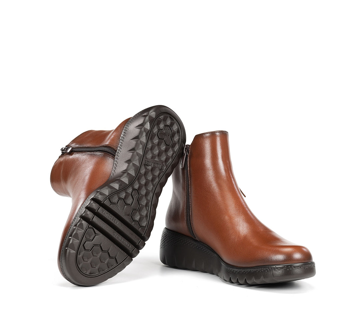 Fluchos Live F2100 bottines marron femme cuir