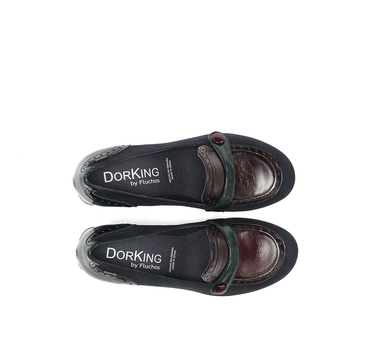 Dorking by Fluchos Dacy D9614 mocassin bleu talon