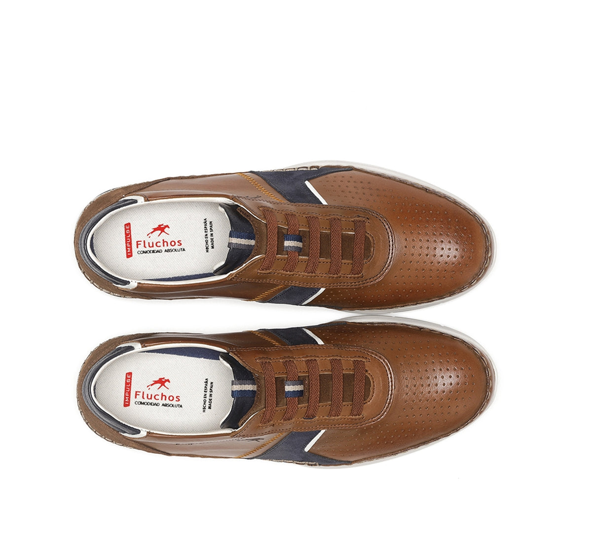 Fluchos Yannic F1443 baskets homme marron lacets