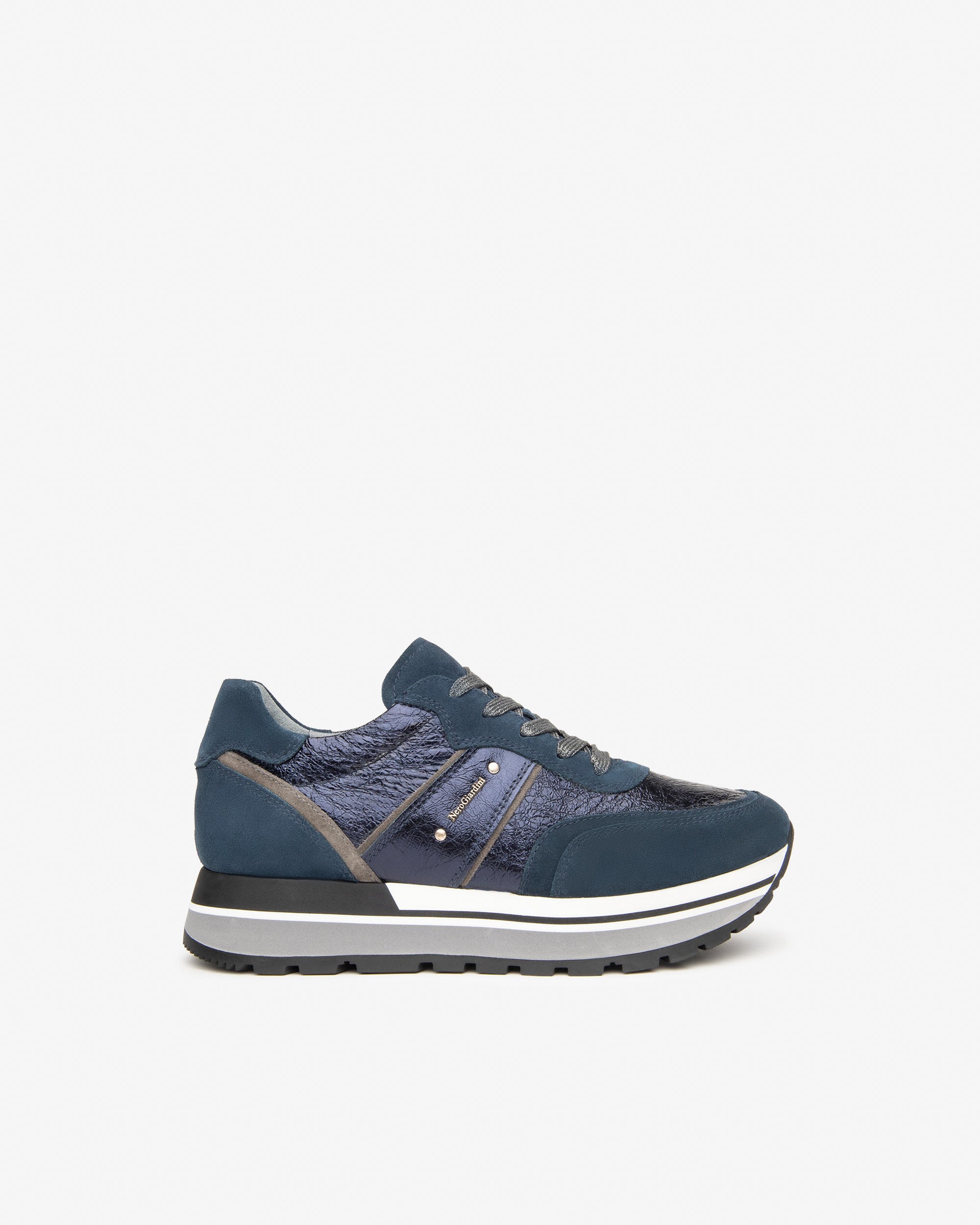 Nero Giardini Sneakers Baskets Cuir Femme Confort