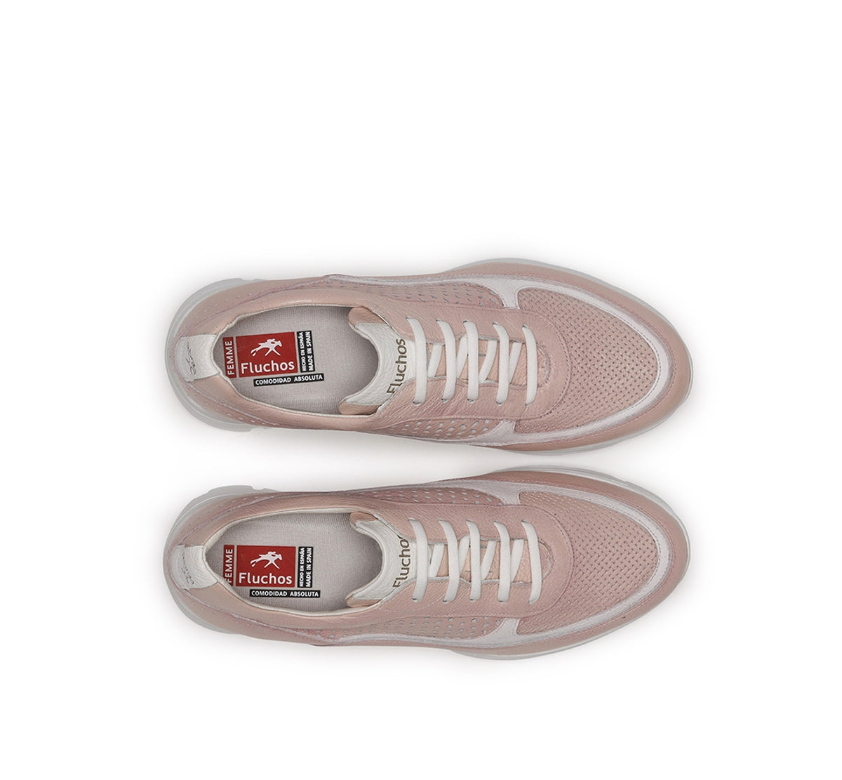Fluchos Olas F1407 baskets compensées rose femme
