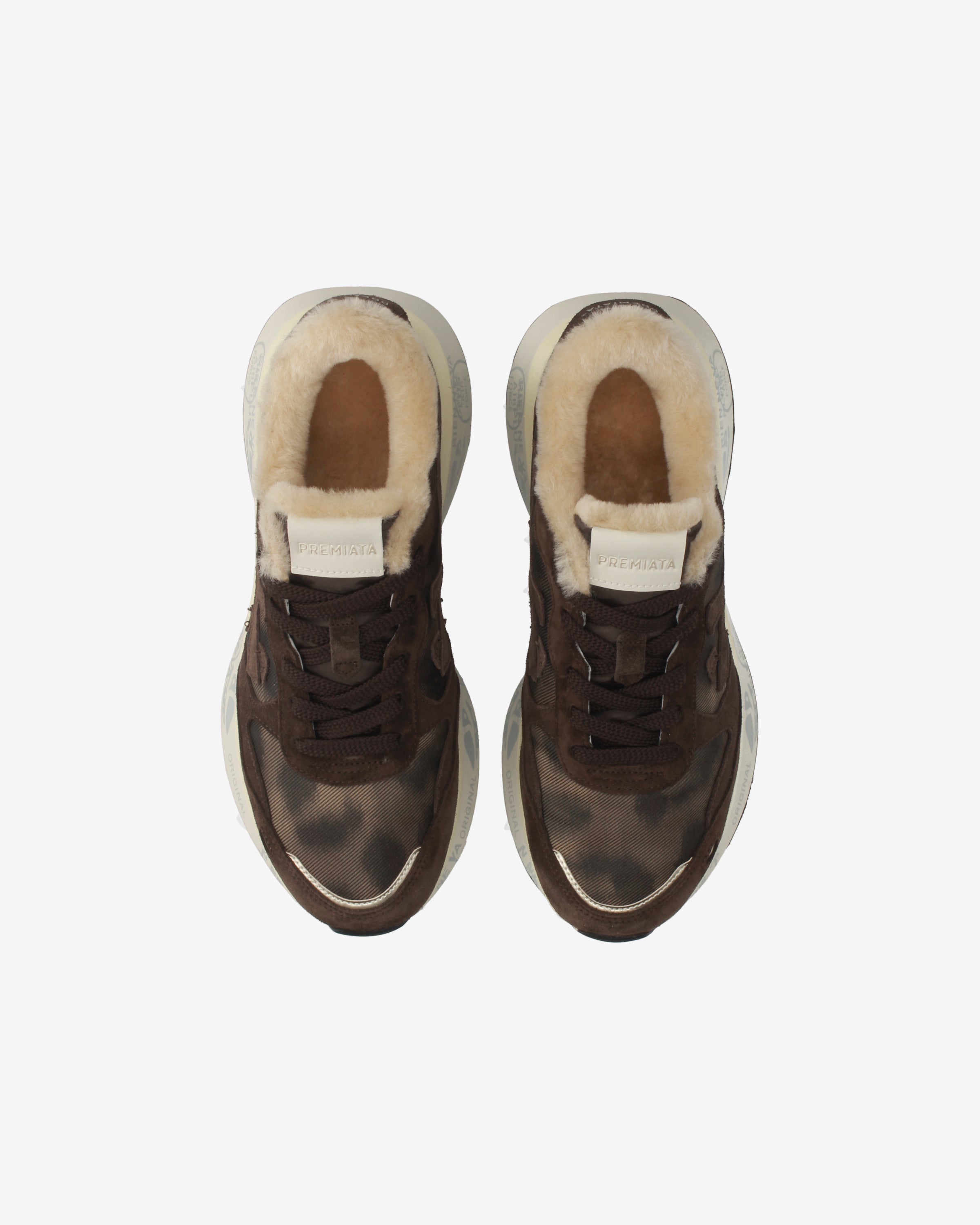 Premiata Lauryn 8548m sneakers marron imprimé animal