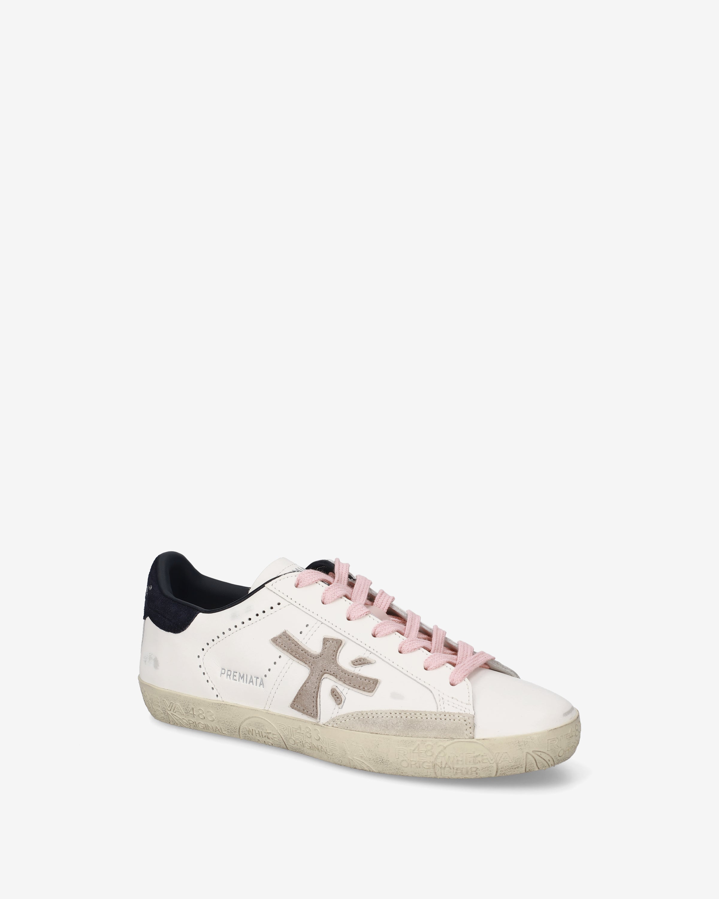 Premiata Stevend 7602 baskets crème cuir femme