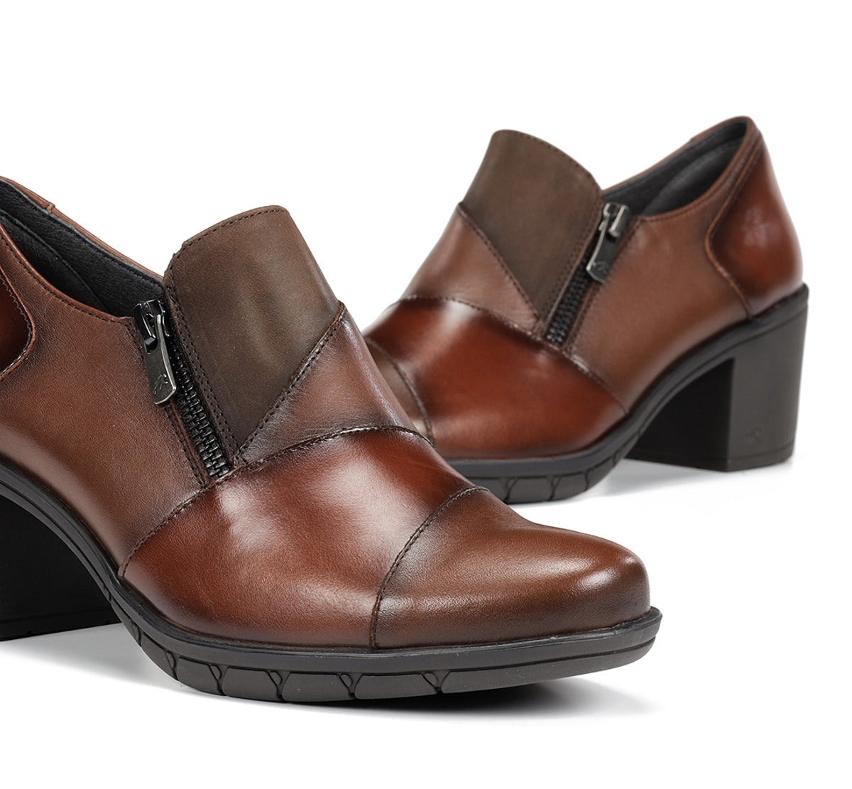 Fluchos Nydia F1802 slip-on marron femme cuir confort