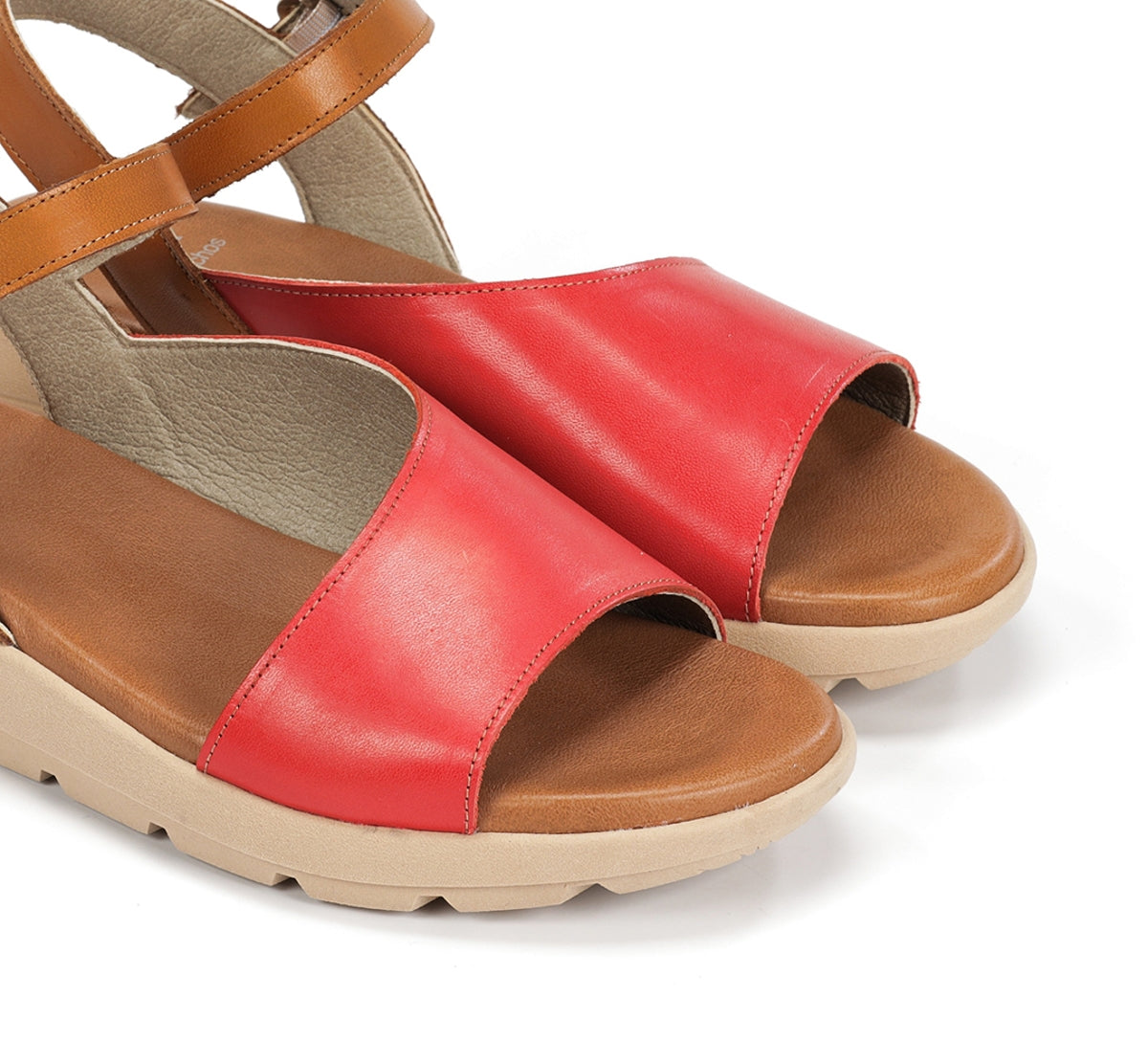 Dorking Gandia D9463 sandales femme rouge léger