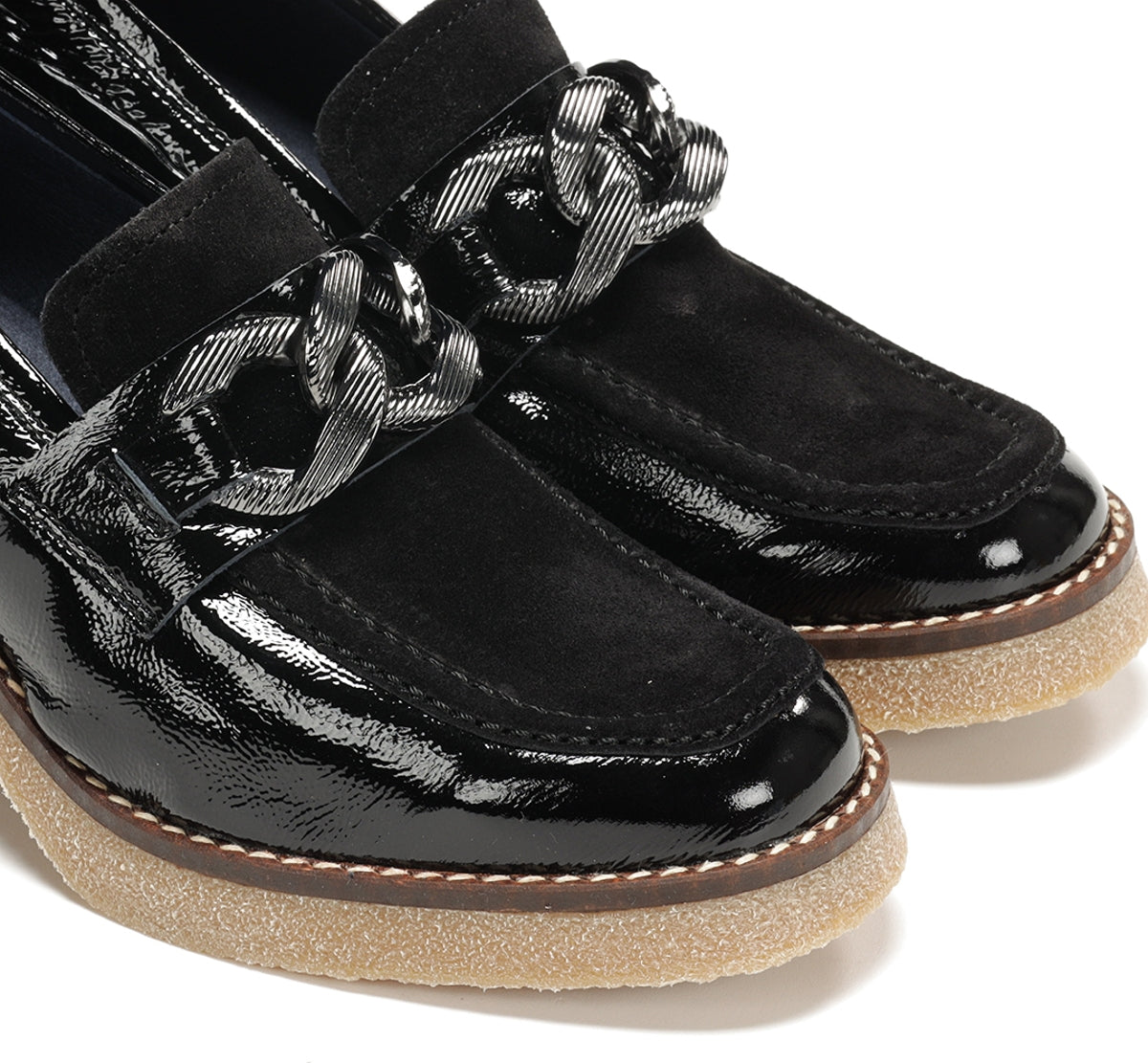 Dorking by Fluchos Oprah D9193 mocassin noir cuir