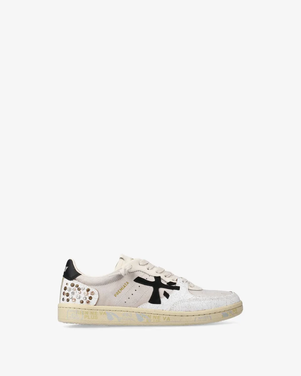 Premiata Bskt Clayd 7661 sneakers cuir blanc femme