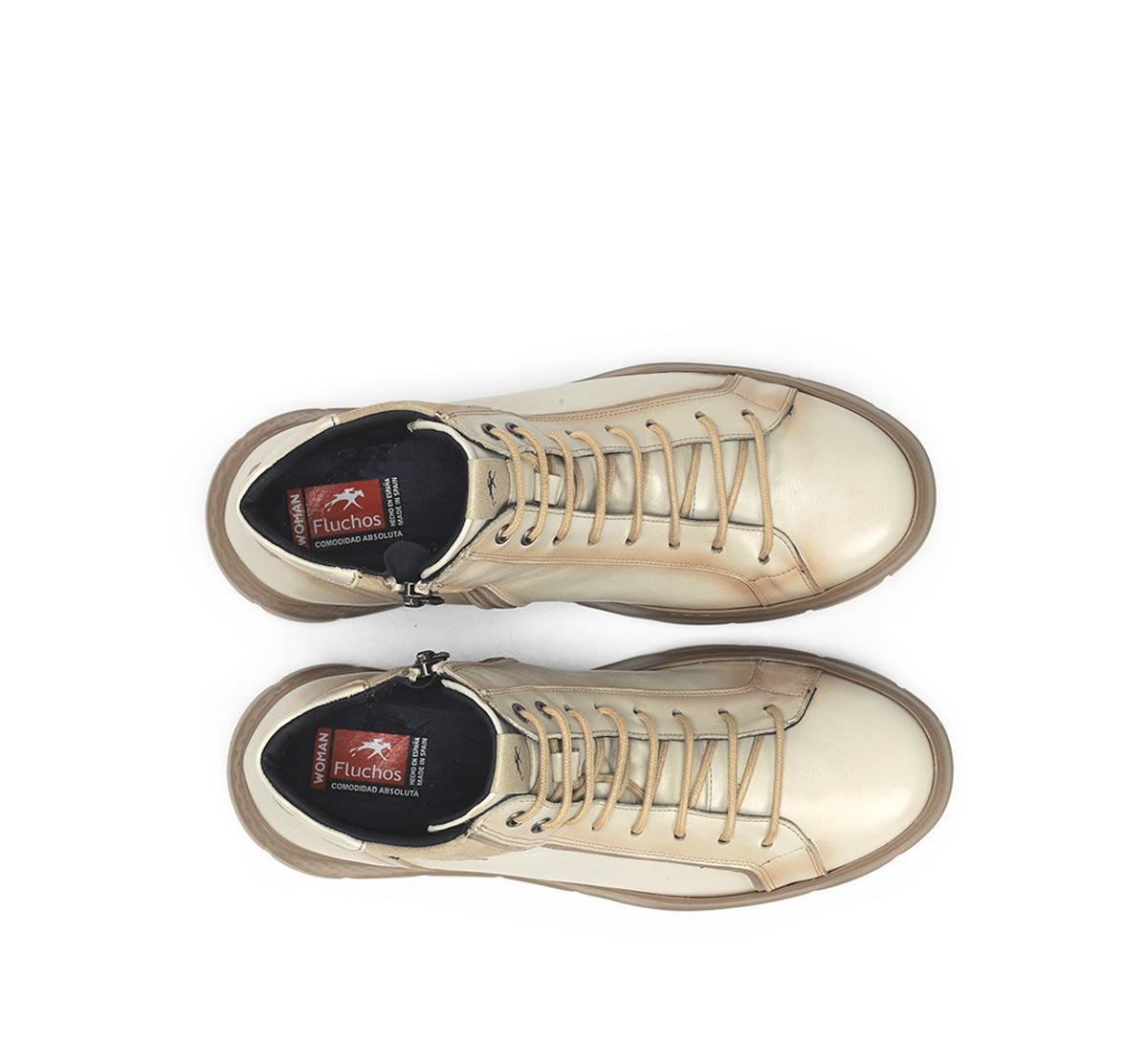 Fluchos Ilia F2304 bottines femme blanc lacets