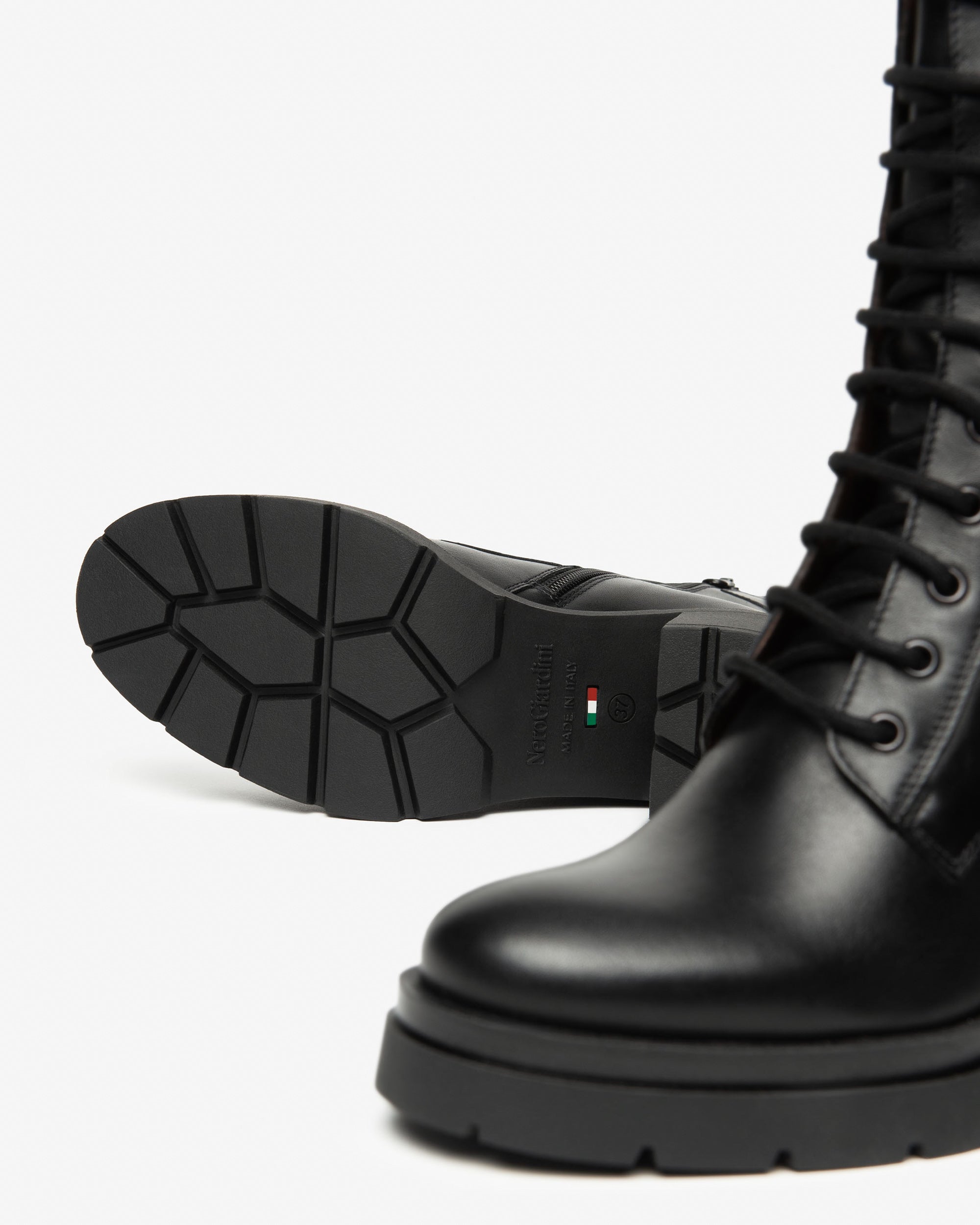Nero Giardini combat boots cuir femme hiver