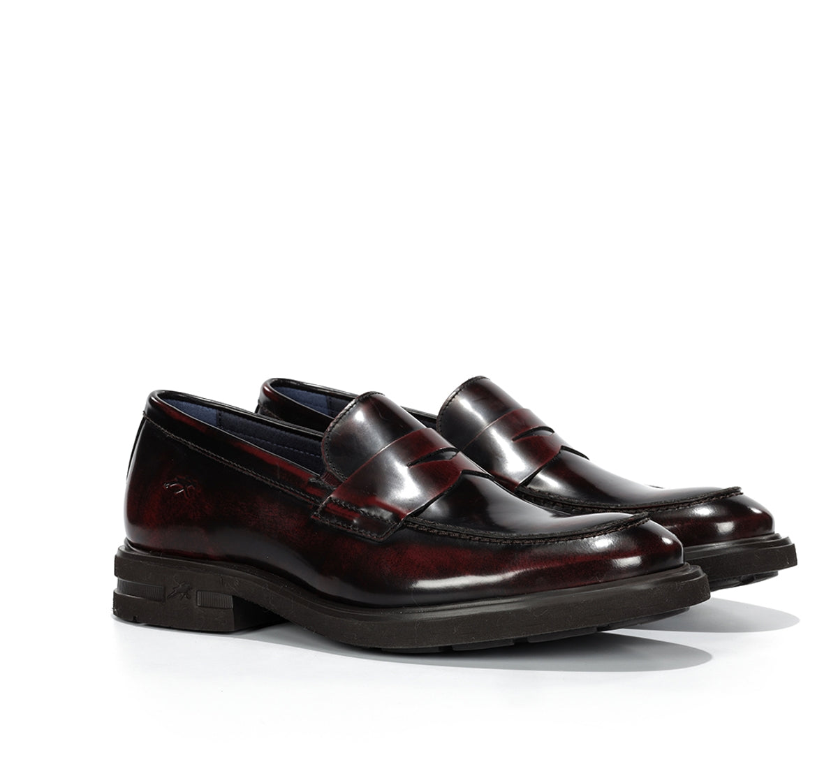 Fluchos Belgas F0633 mocassins bordeaux homme cuir