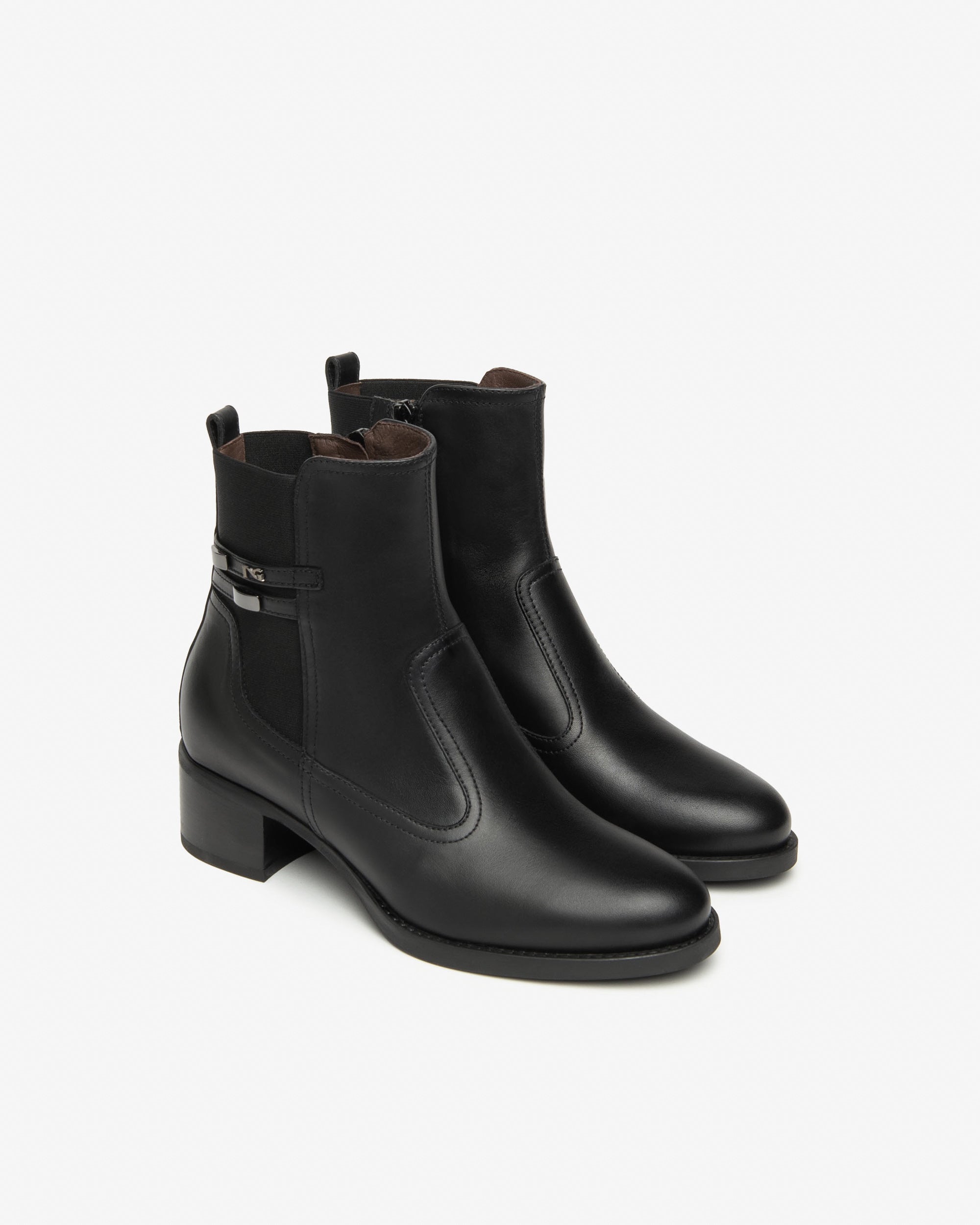 Nero Giardini Ankle Boots bottines cuir tissu femme 38