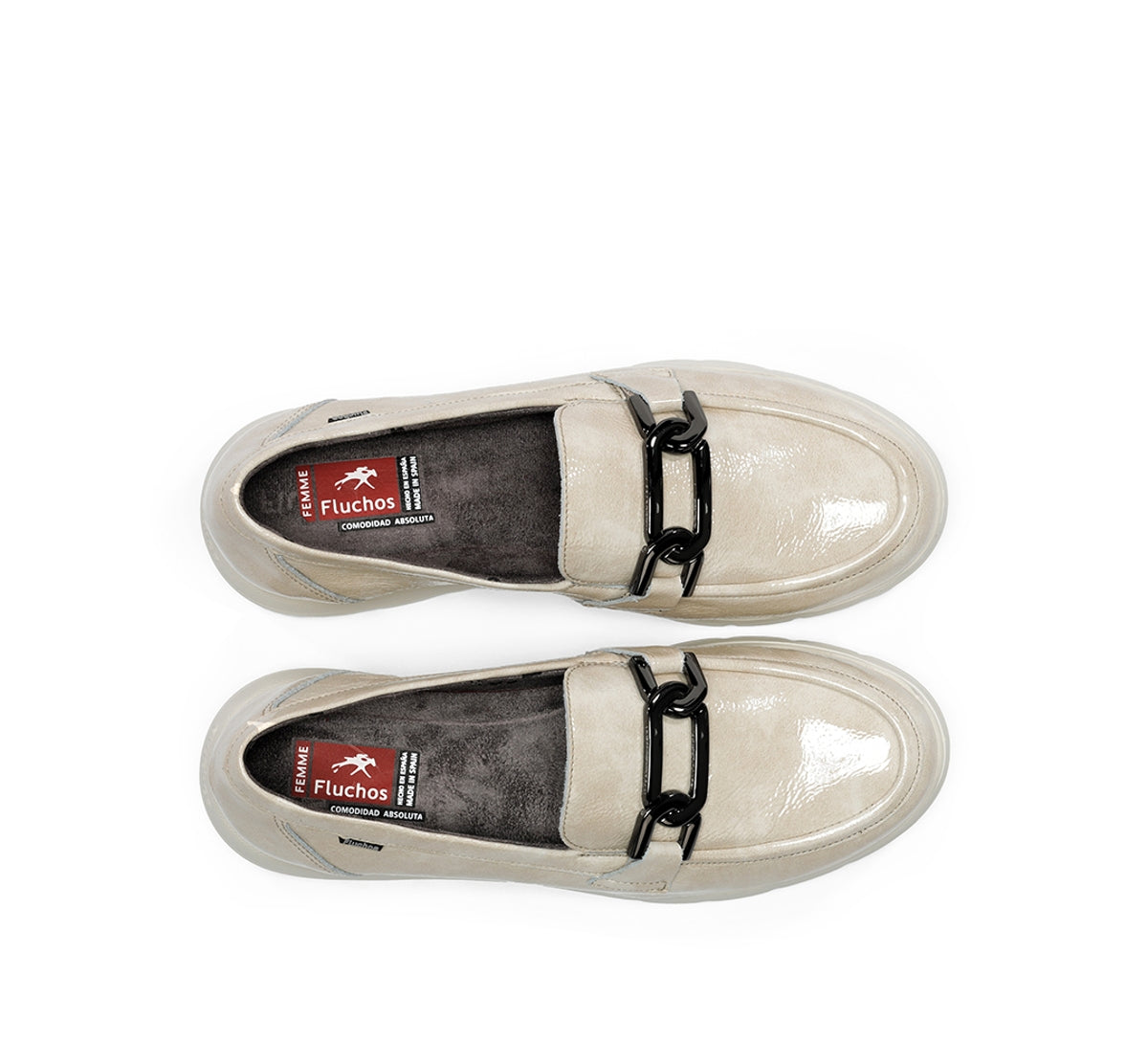 Fluchos Gladis F1794 mocassin femme gris