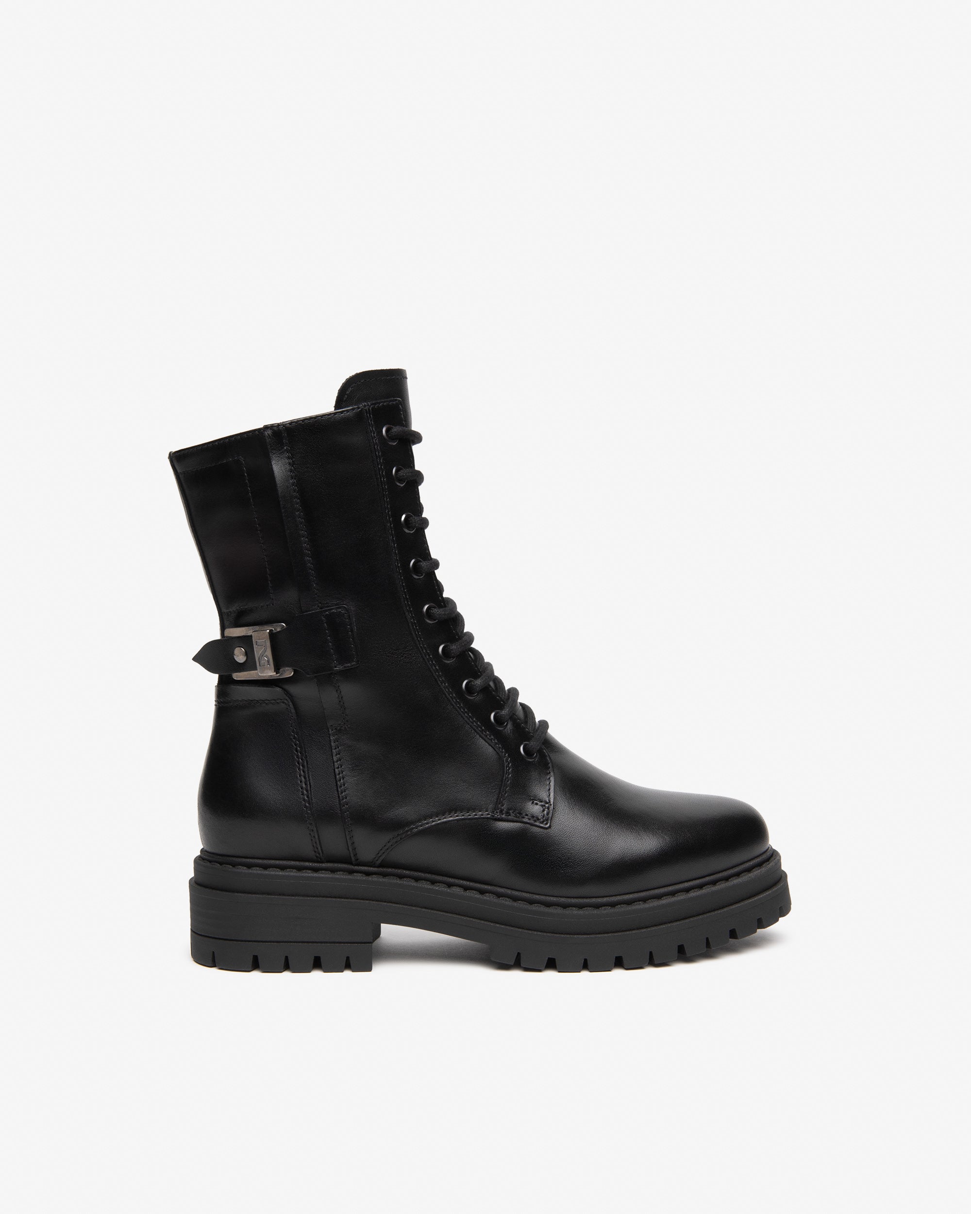 Nero Giardini Combat Boots Rangers Cuir Femme Fourrées