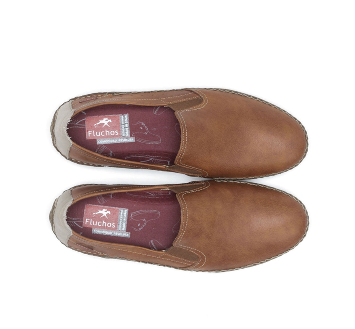 Fluchos Dorian F1174 mocassins marron homme slip on
