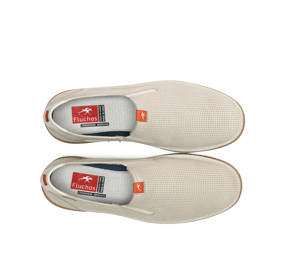 Fluchos Leo F1946 slip on homme taupe cuir souple