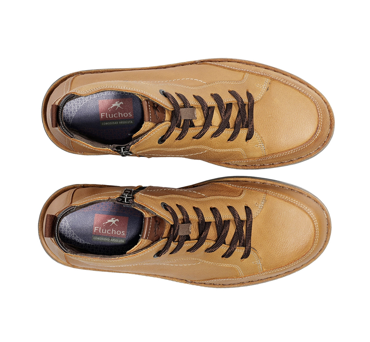 Fluchos Alvin F2261 bottines jaune homme à lacets