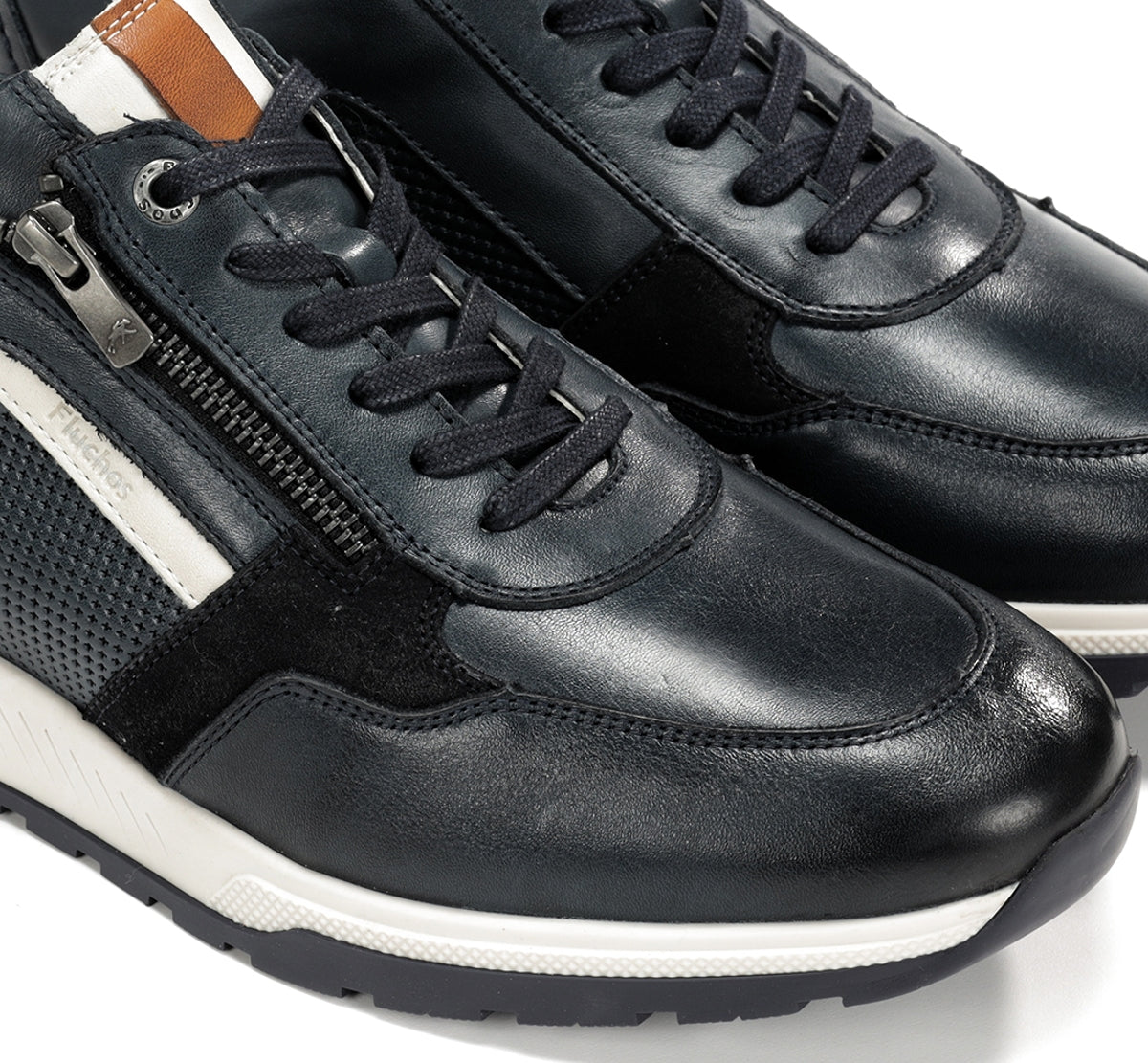 Fluchos Louis F1752 basket homme bleu cuir