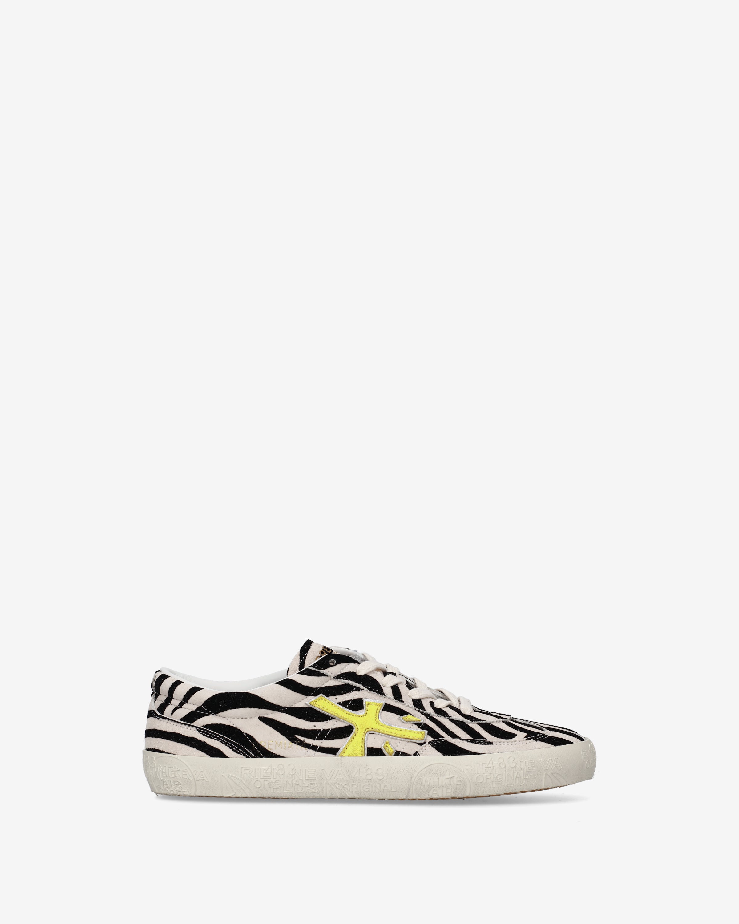 Premiata Davidd 8610 sneakers femme zèbre cuir noir blanc