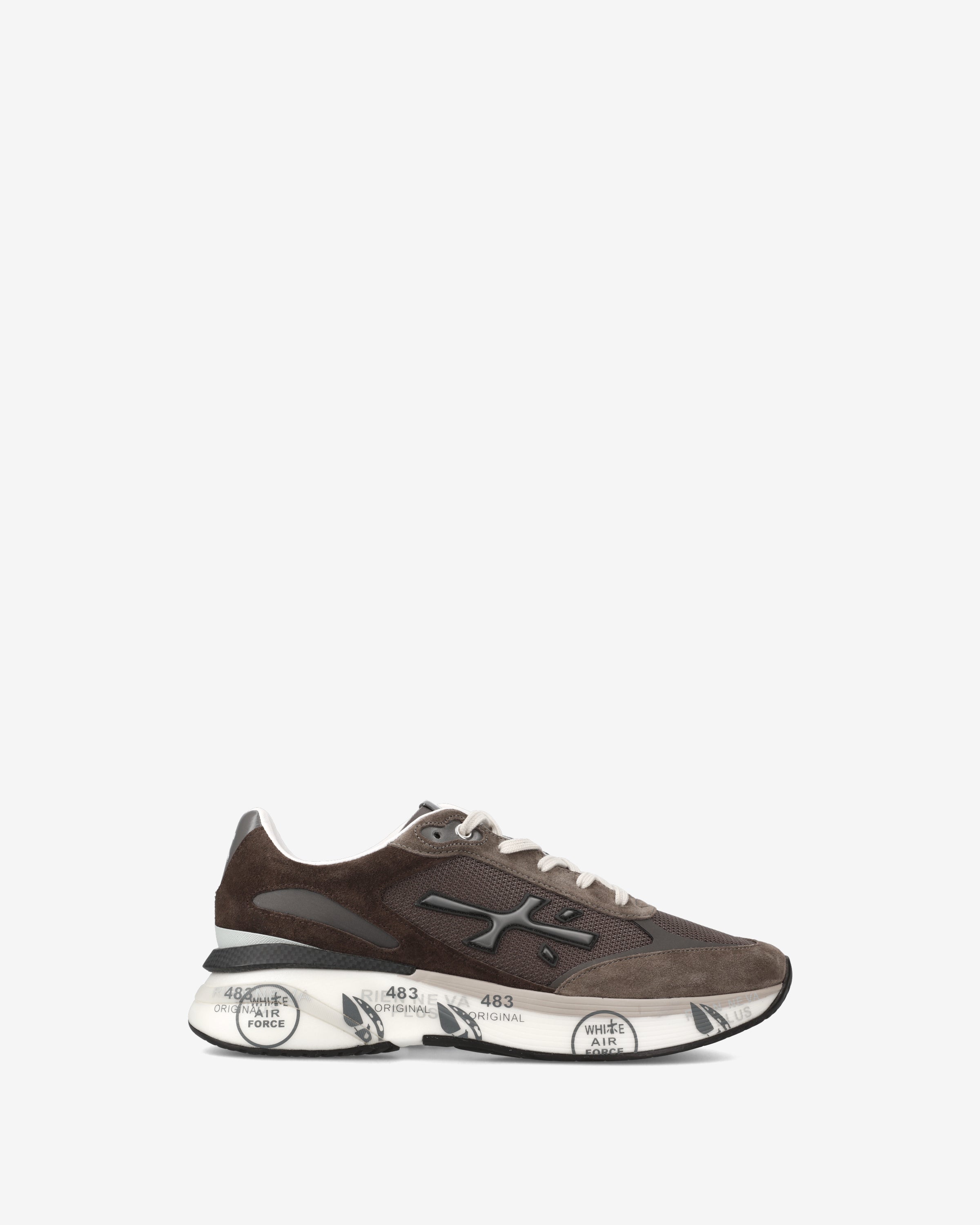 Premiata Moerun 6446 Sneakers Gris Marron Crème