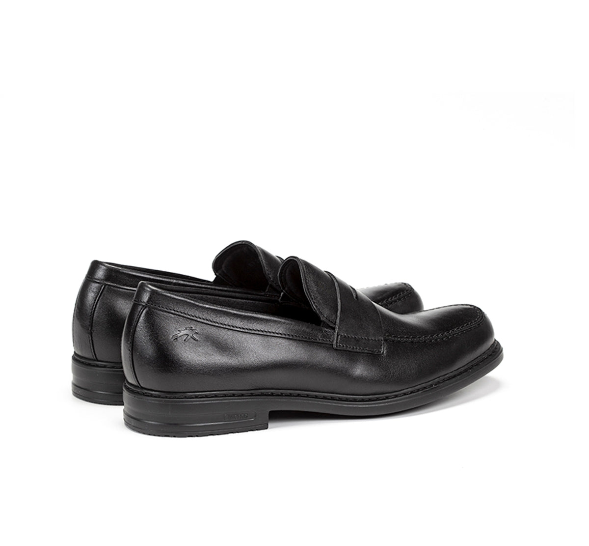 Fluchos Simon 8721 mocassins noirs cuir léger homme