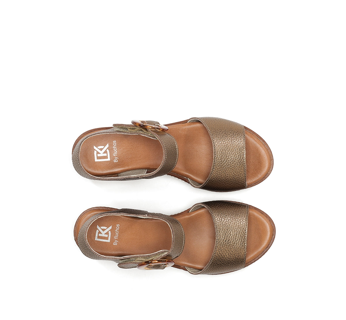 Dorking Nido D9450 sandales femme marron plateforme
