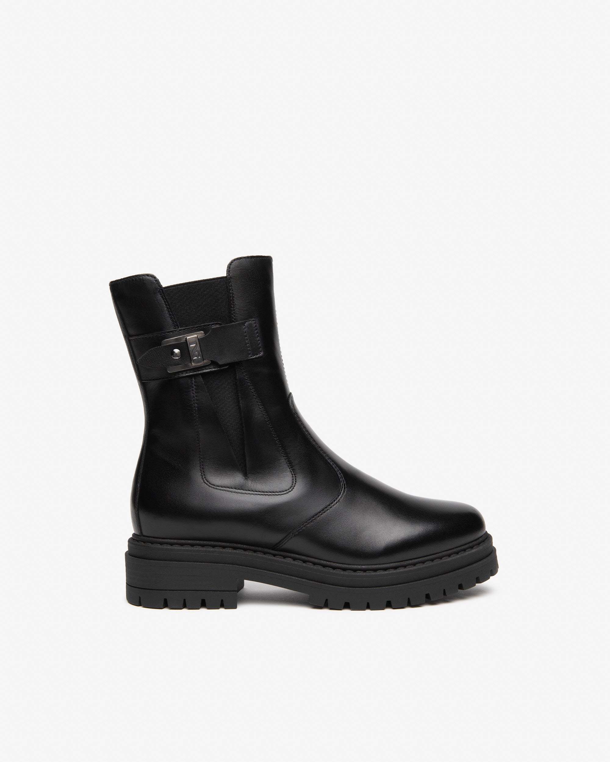 Nero Giardini Chelsea Boots bottines cuir fourrées talon 40 mm