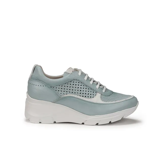 Fluchos Olas F1407 baskets femme bleu clair compensées