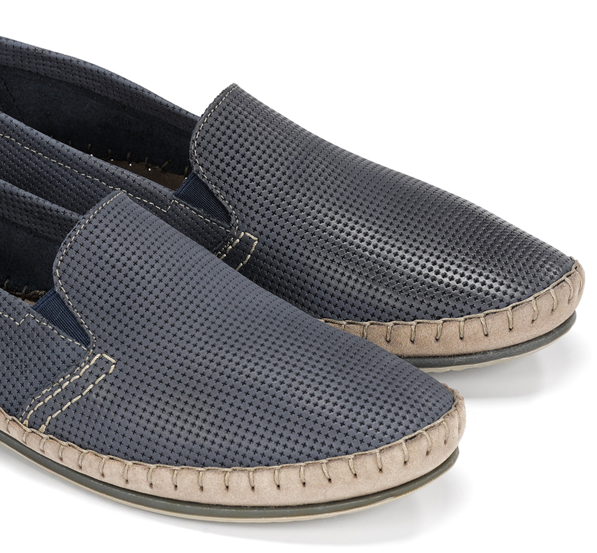 Fluchos Bahamas 8674 slip on homme bleu sans lacets