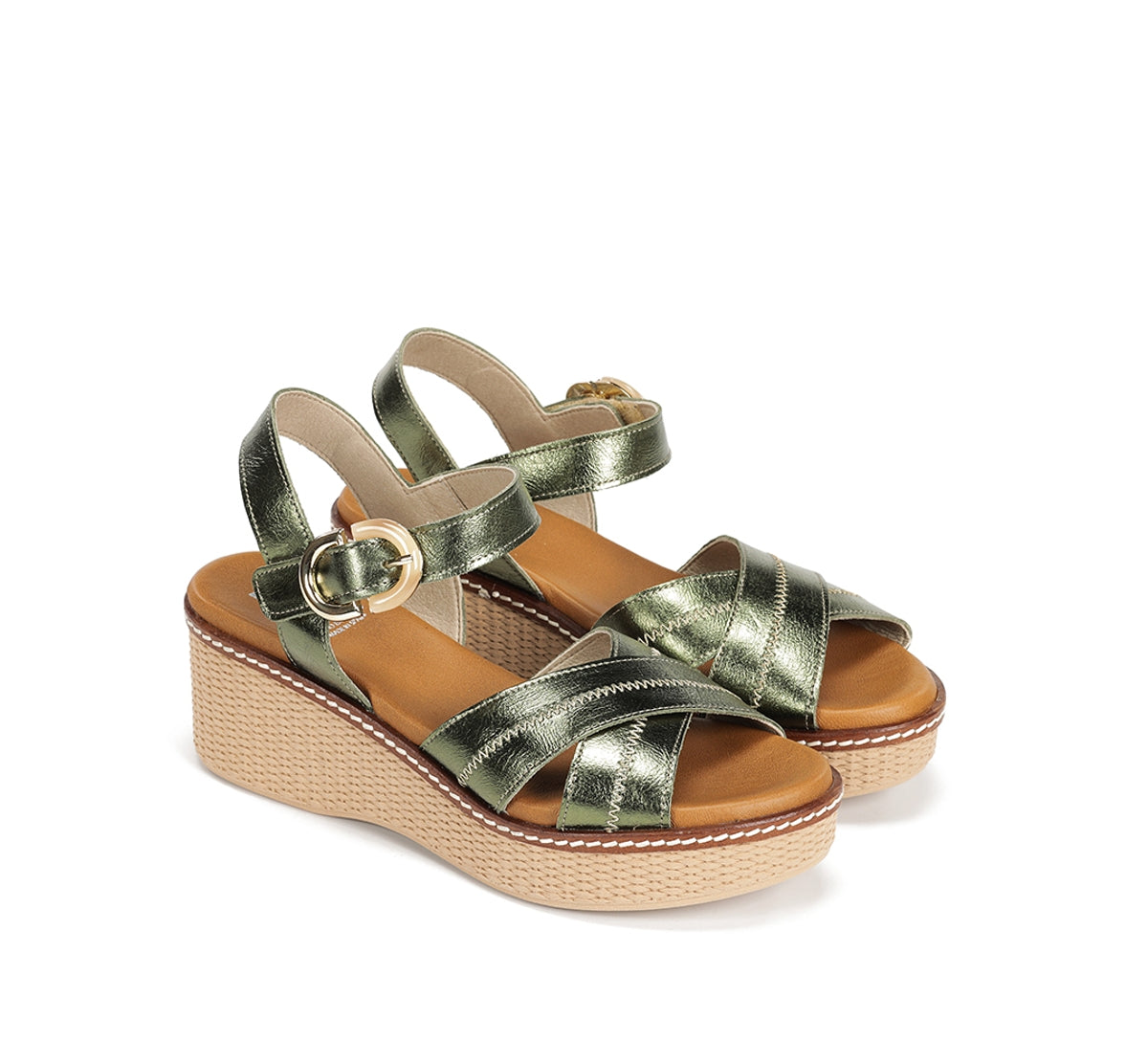 Fluchos Dorking Nido D9640 sandales vert plateforme