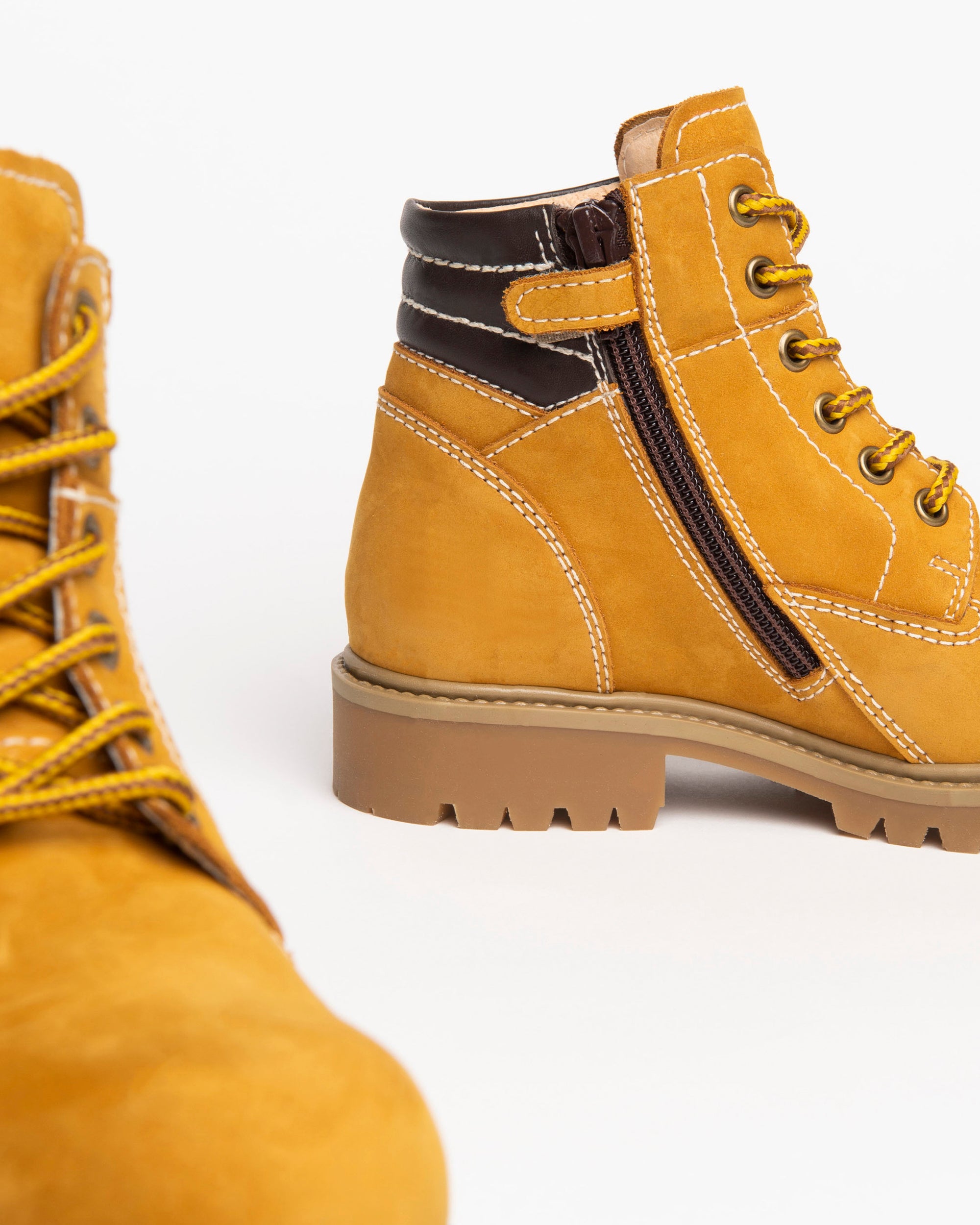 Nero Giardini Ankle Boots cuir garçon lacets et zip 27-39