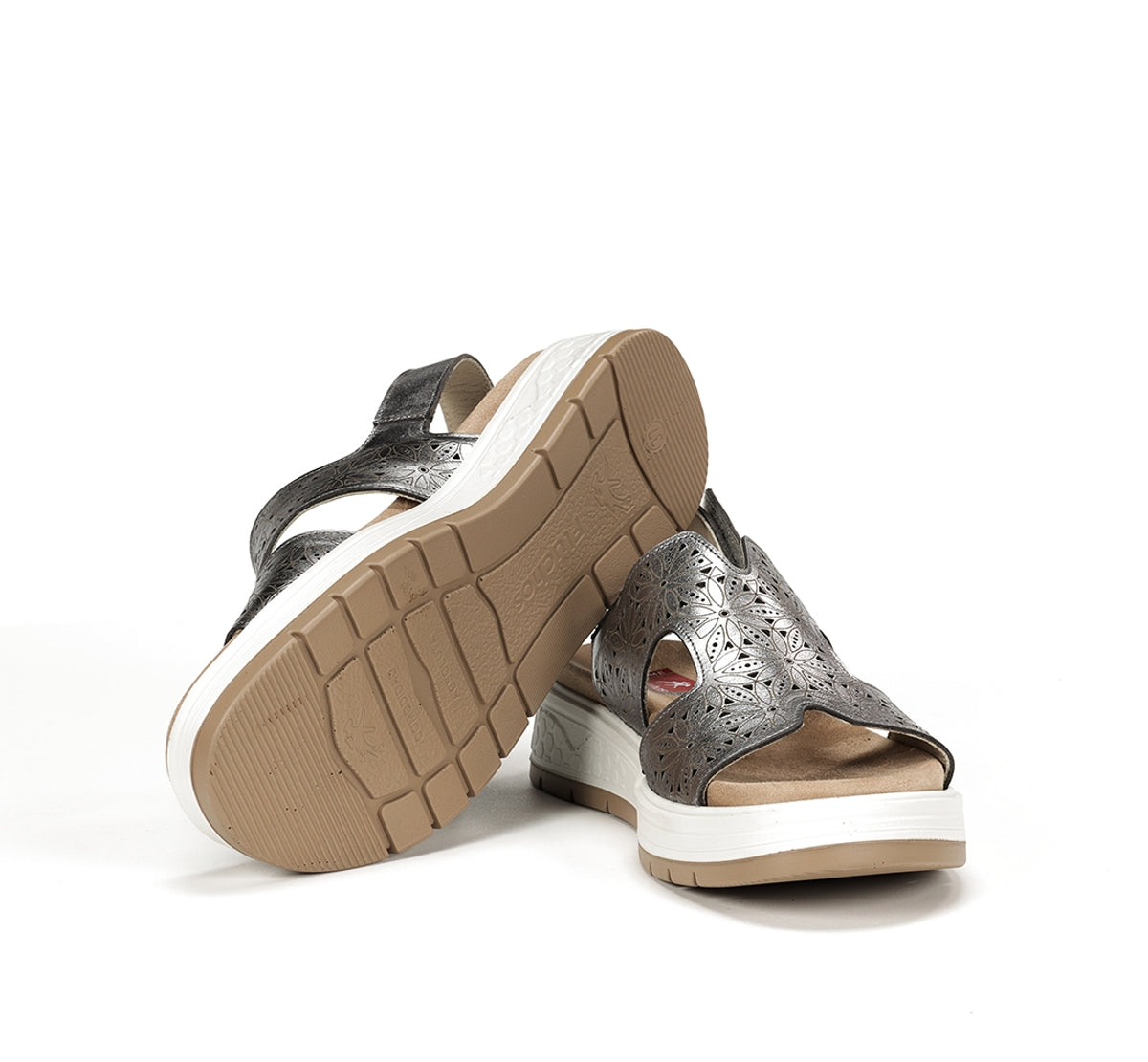Fluchos Street F2007 sandale femme argent