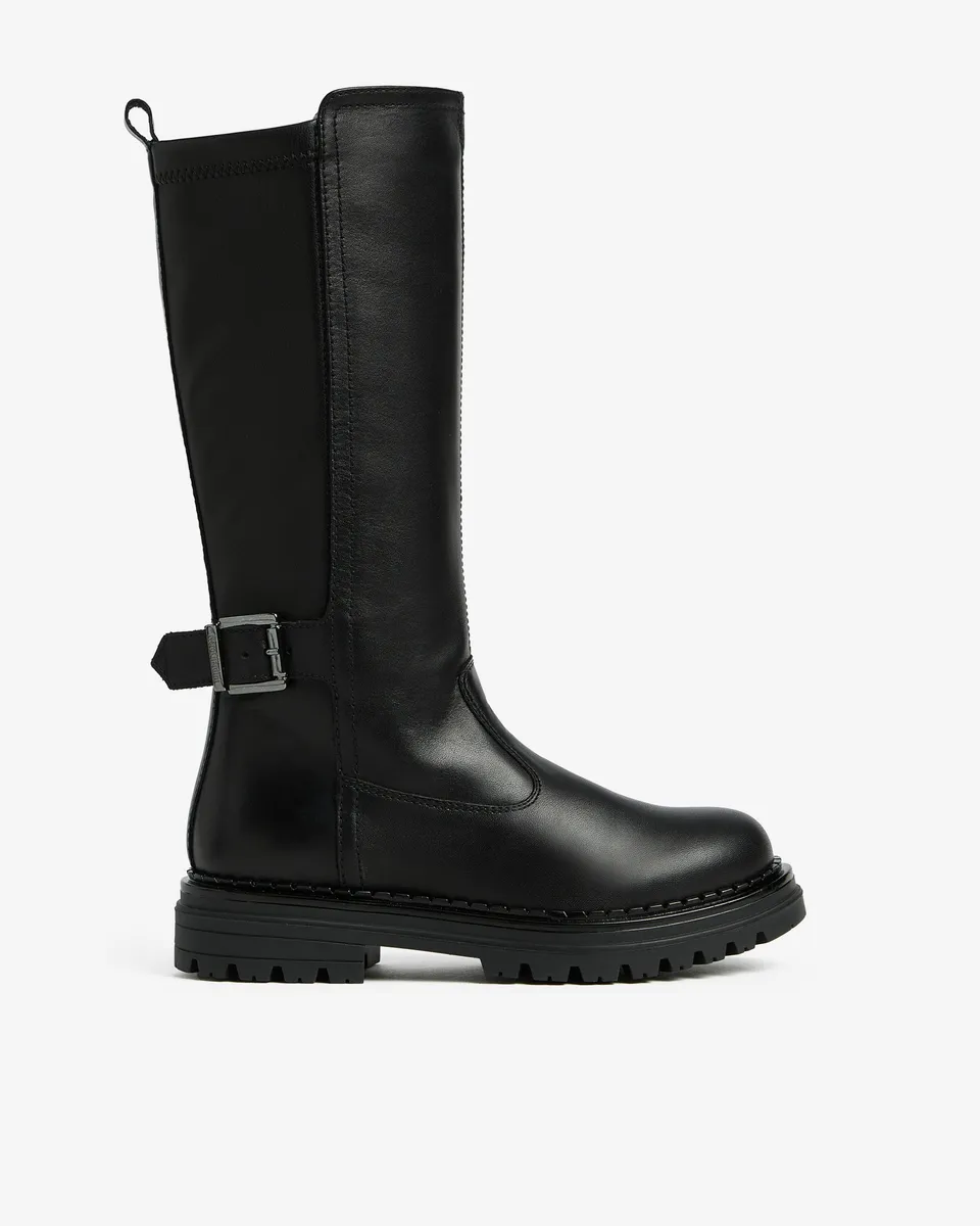 Nero Giardini Boots bottes cuir fille hautes boucle stretch