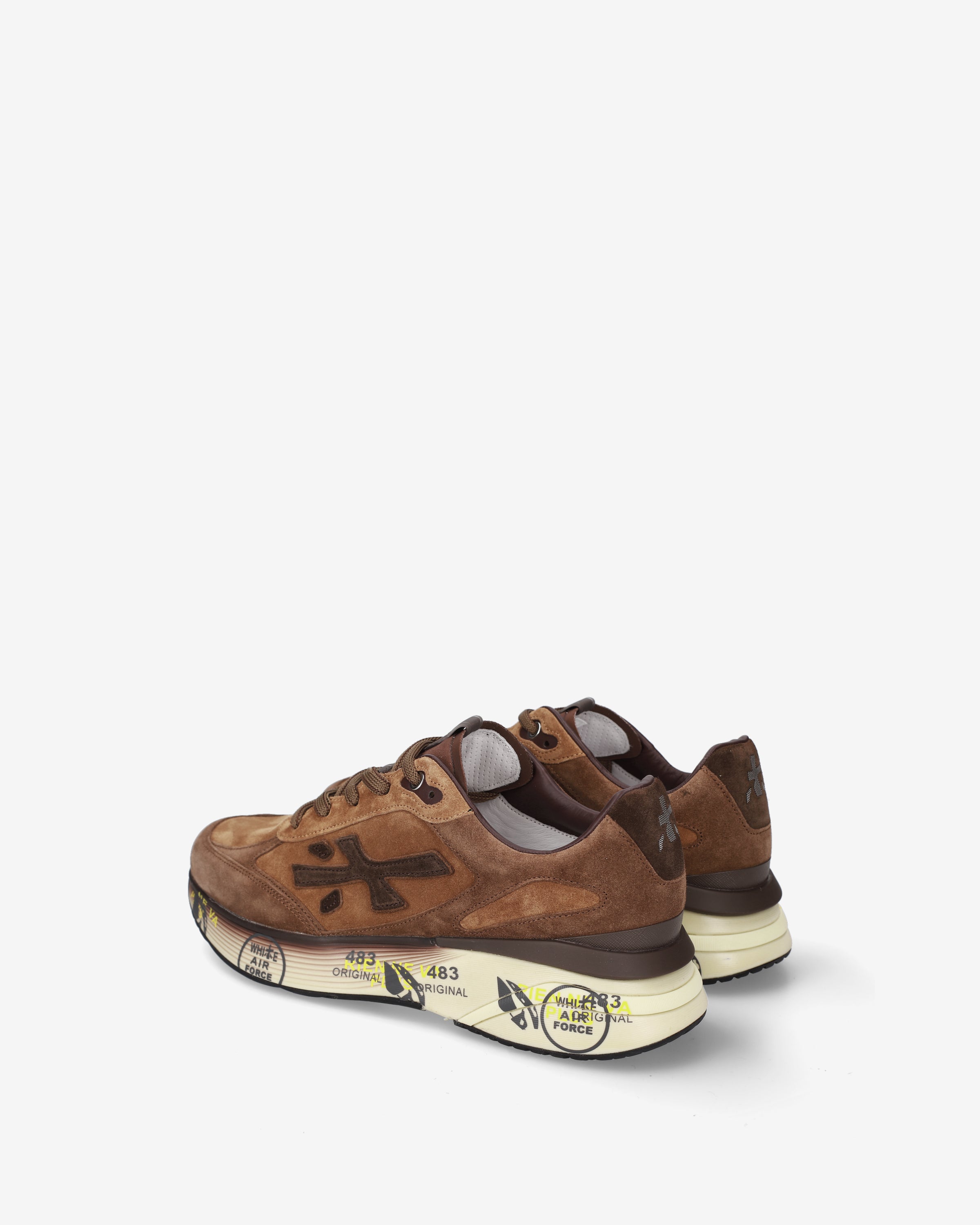 Premiata Moerun 8539 baskets homme marron daim
