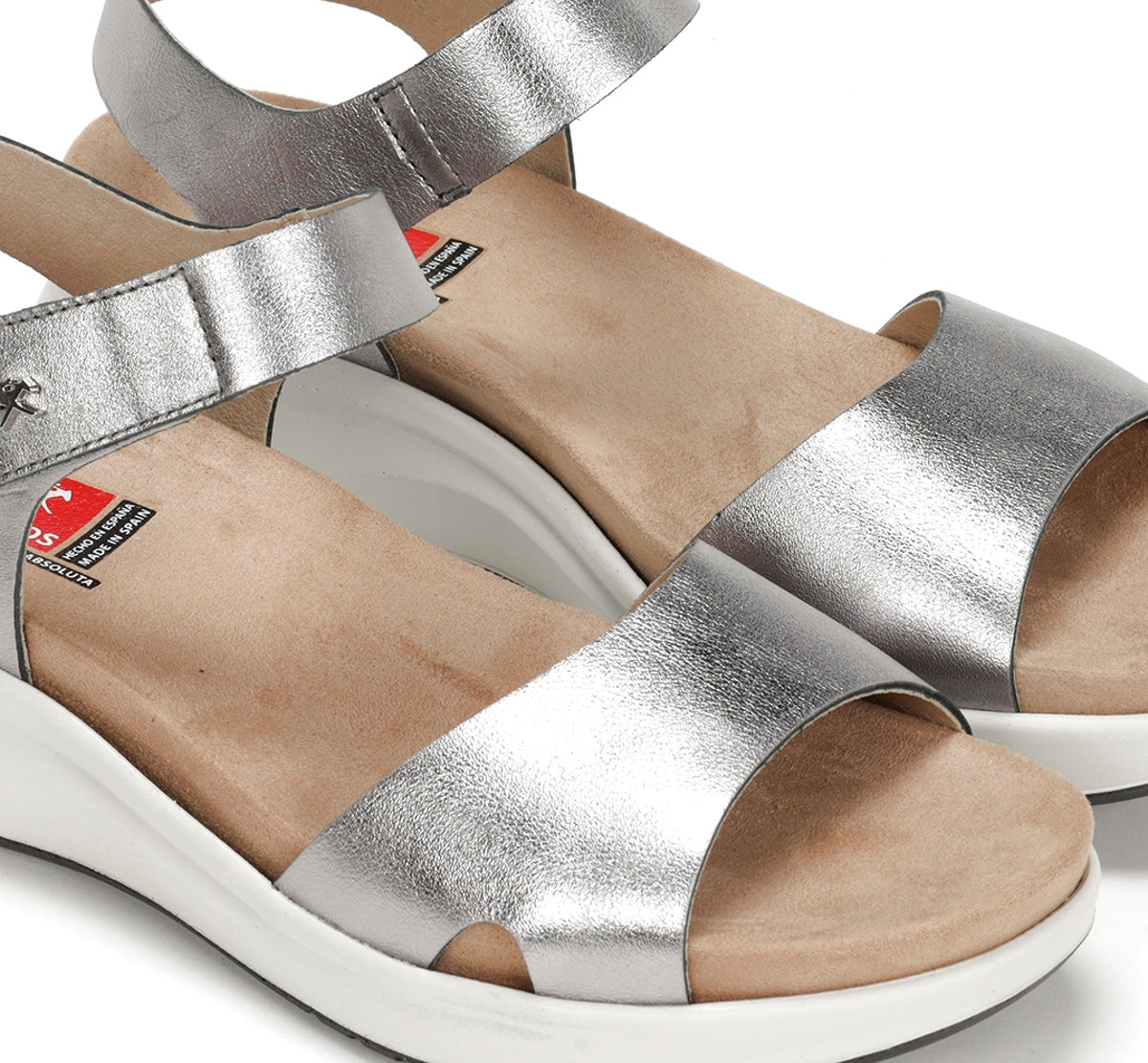 Fluchos Yagon F1475 sandales argent femme cuir