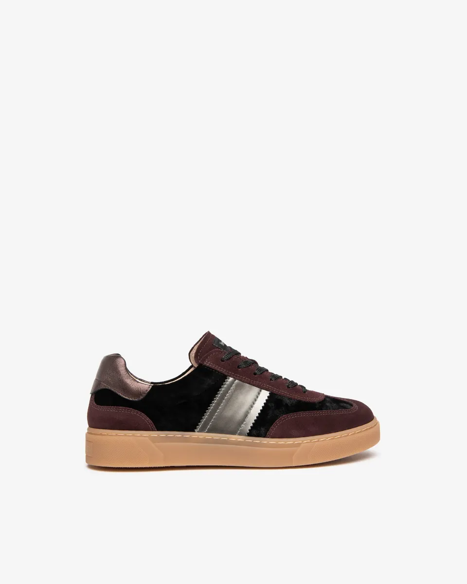 Nero Giardini Sneakers basket daim cuir lacets femme