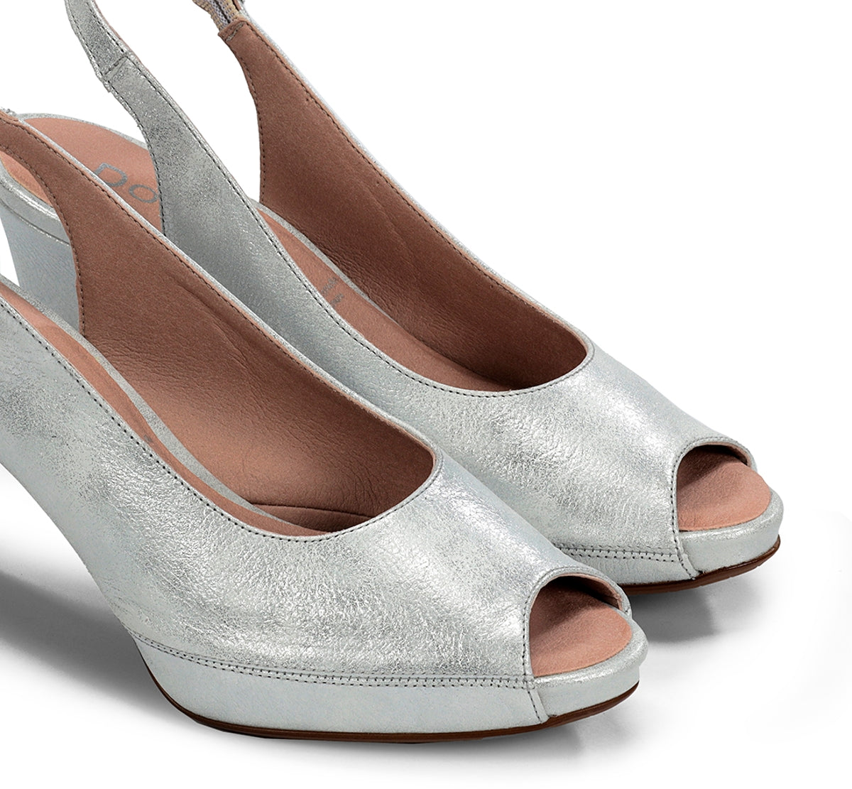 Dorking Blesa D6604 escarpins femme argent cuir