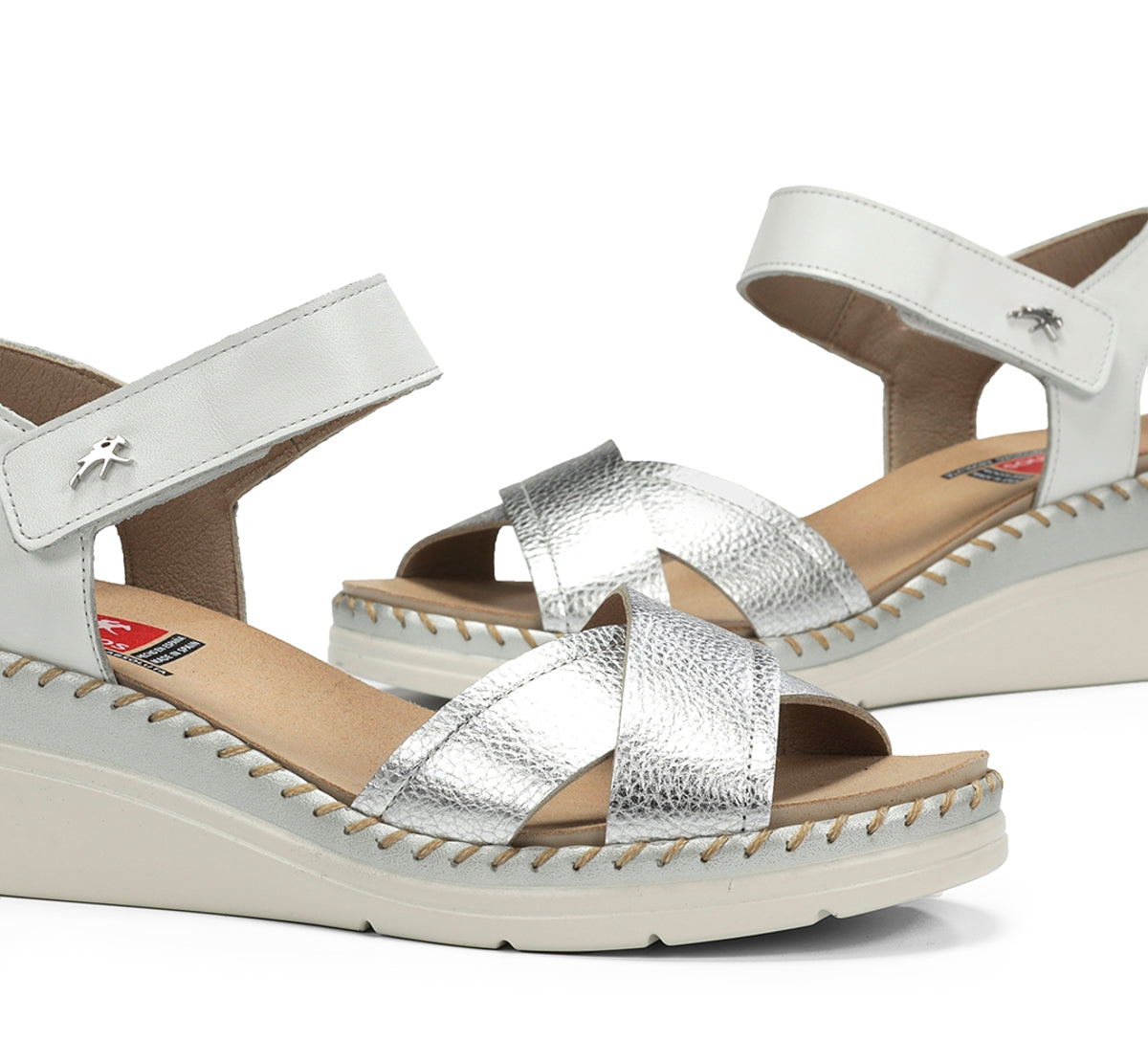 Fluchos Leza F2139 sandale argent femme cuir