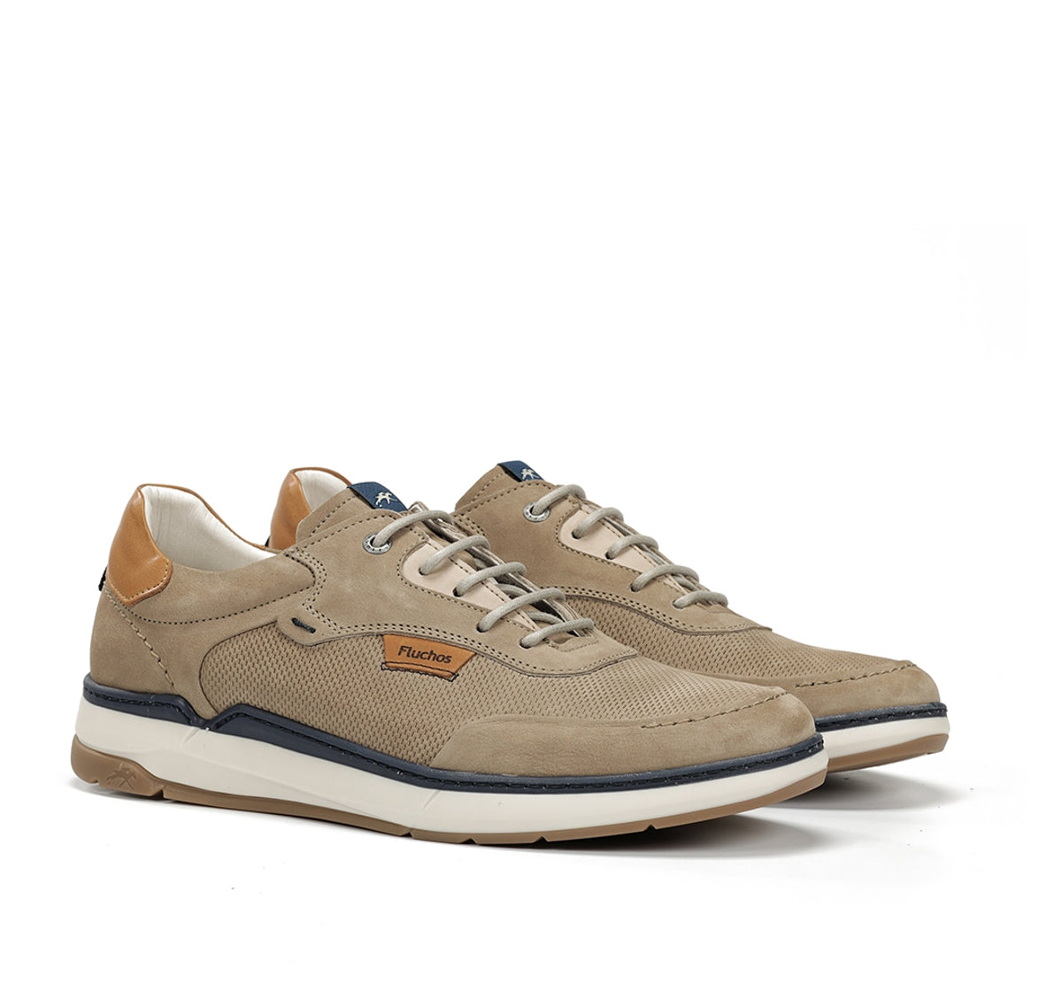 Fluchos Jeff F2210 chaussures taupe homme cuir