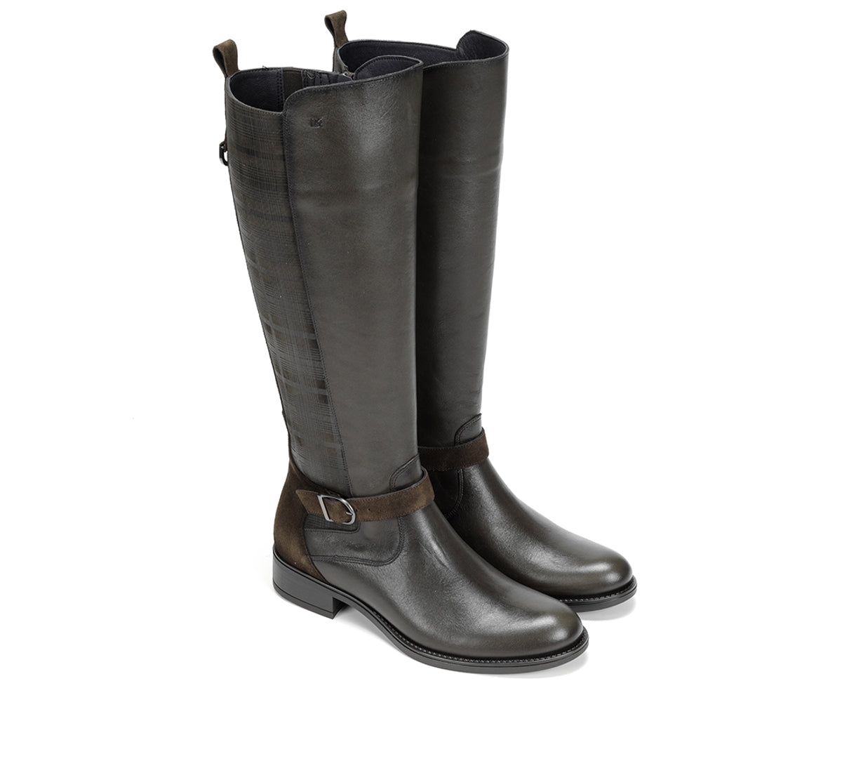 Dorking by Fluchos Chad D9119 botte verte femme talon bas