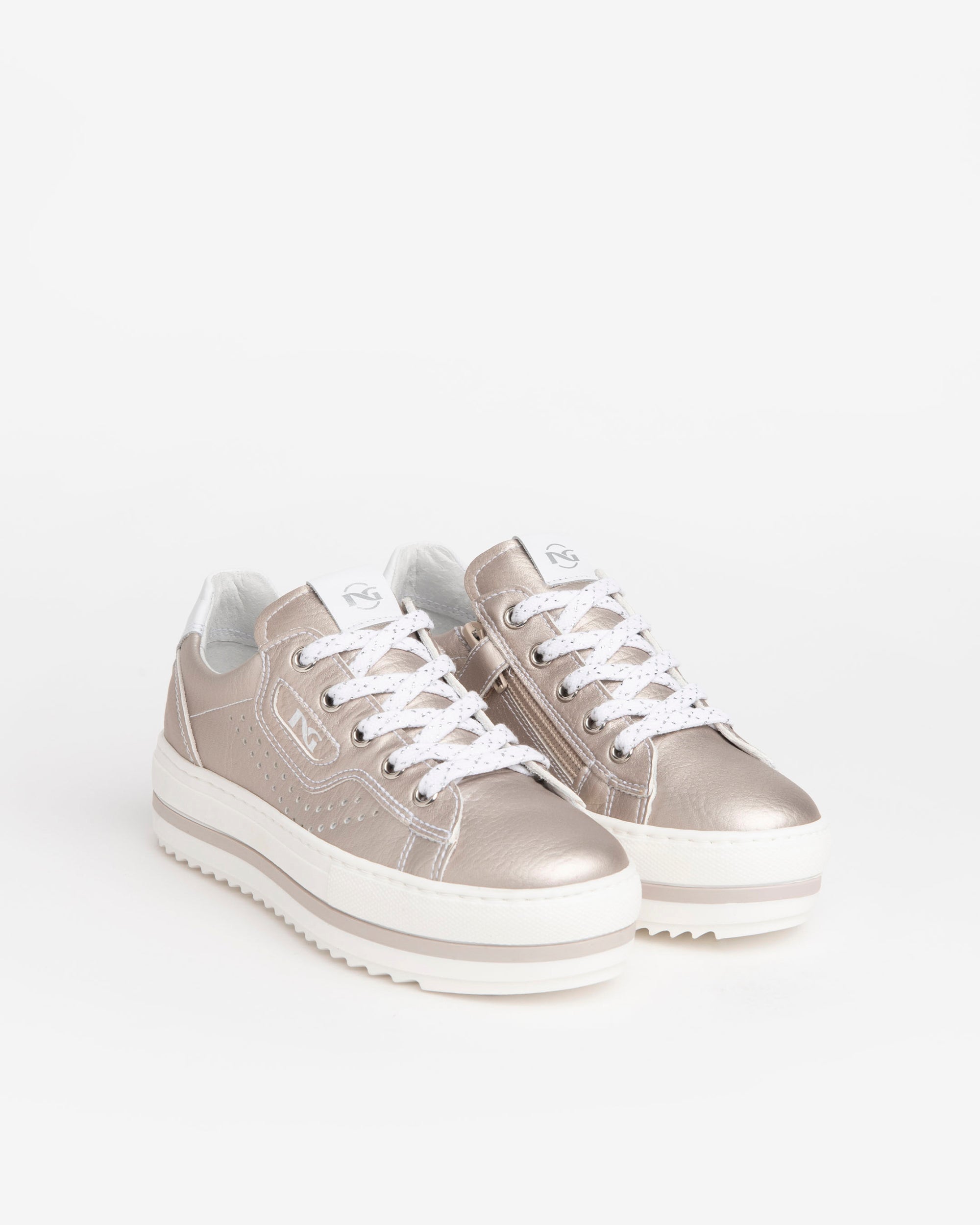 Nero Giardini Sneakers baskets ado fille zip cuir