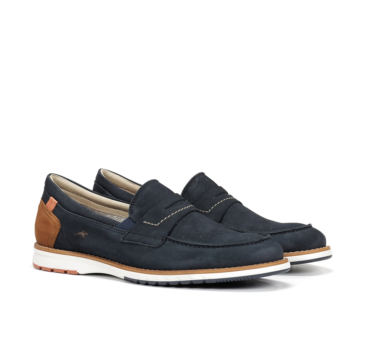 Fluchos Taylor F1980 mocassins bleus homme cuir