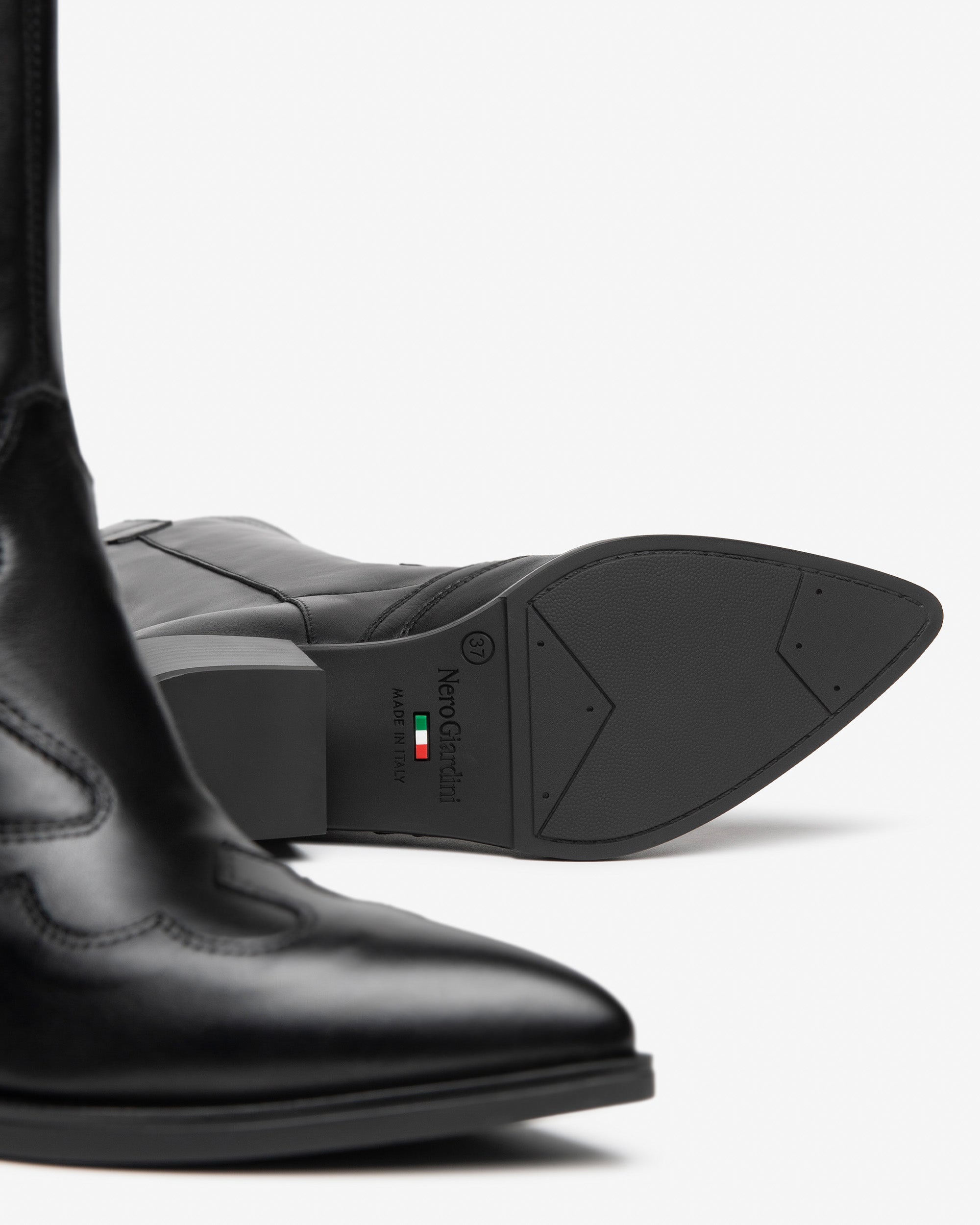 Nero Giardini Boots bottes cuir western femme