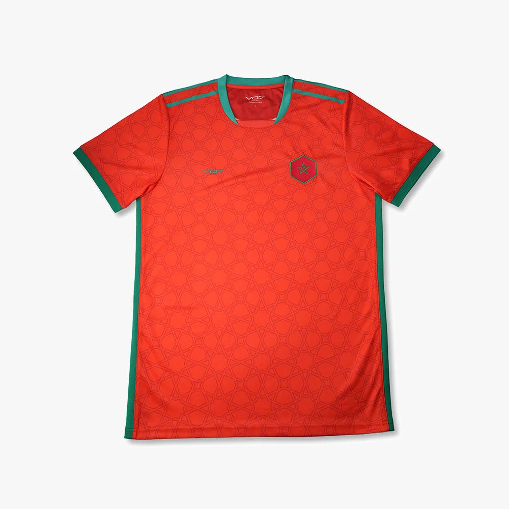 VO7 Maillot Morocco Red maillot foot rouge