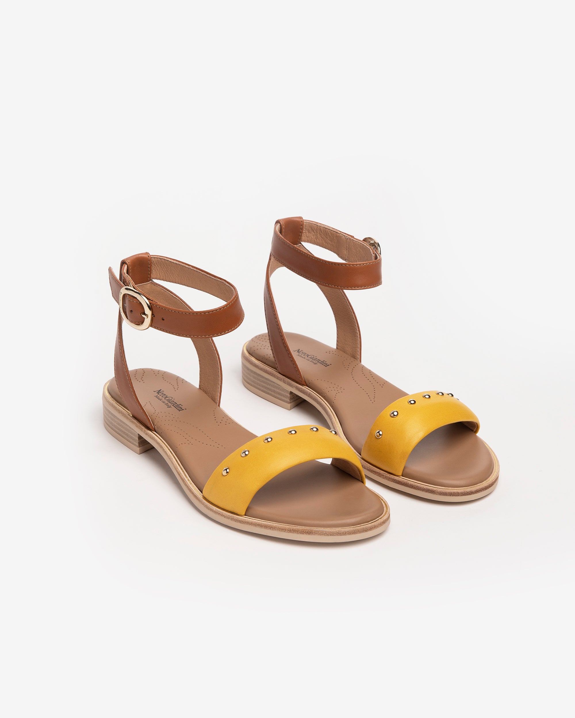 Nero Giardini Sandals sandales cuir femme bicolores pointure 38