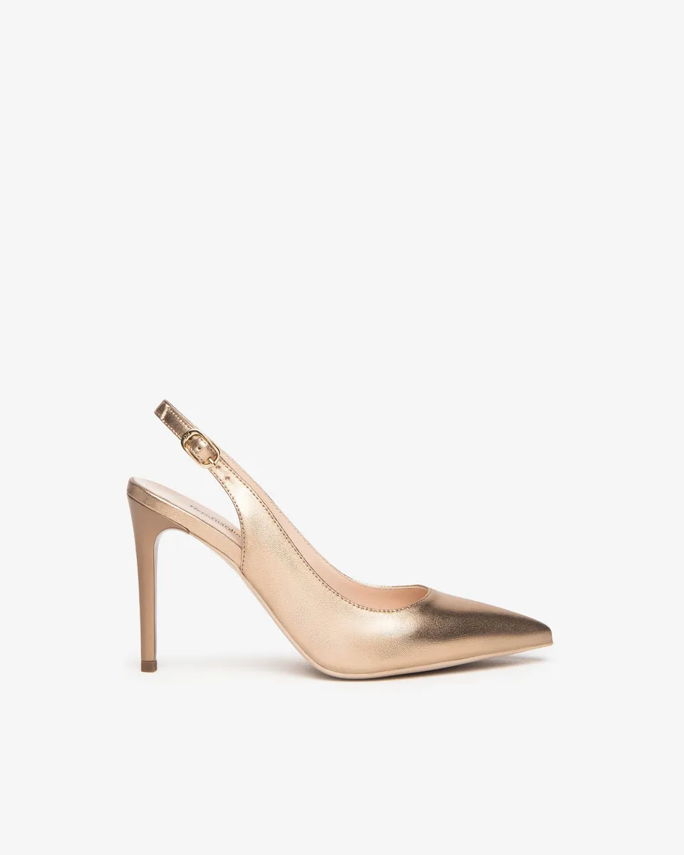 Nero Giardini Slingback escarpins cuir femme noir