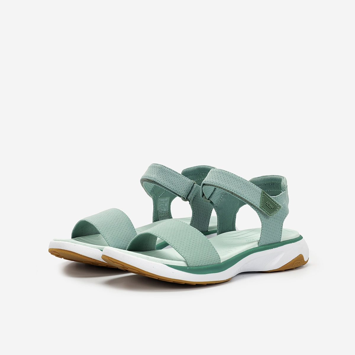 Atom Energy AT183 sandales femme vert tissu