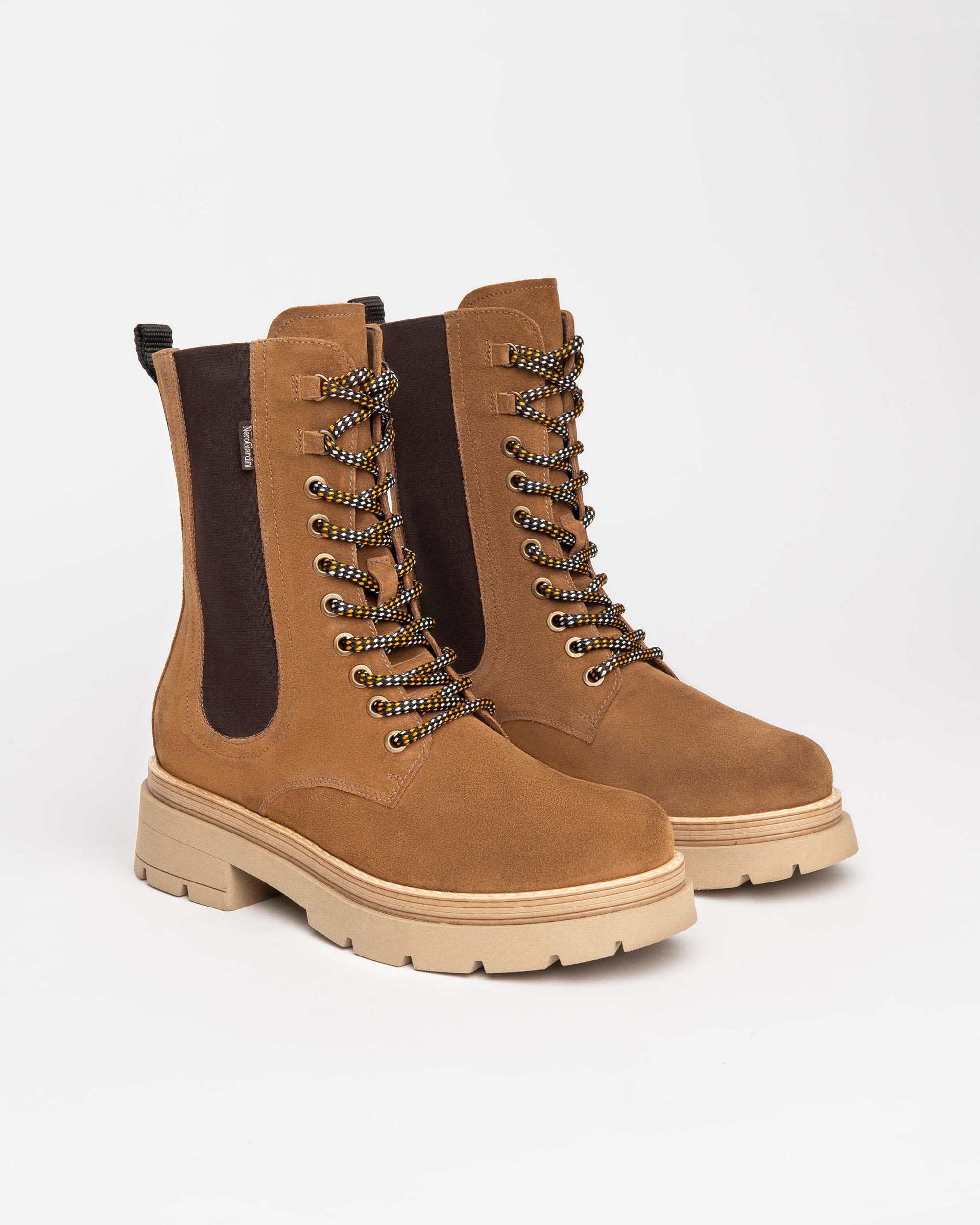 Nero Giardini Combat Boots rangers femme cuir