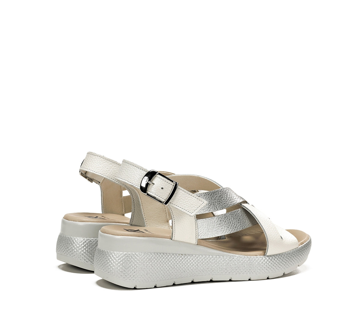Dorking by Fluchos Ever D9316 sandales argent à boucle