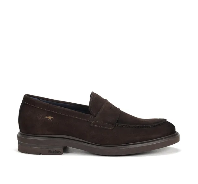 Fluchos Belgas F0633 mocassins homme marron cuir